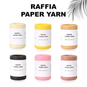 Paper RAFFIA YARN, Craft cord, Paper yarn, Raffia Cord, Crochet Yarn, Knitting Yarn, Straw Yarn, Tape Yarn, Hat Yarn, Yarn for Beach Bag