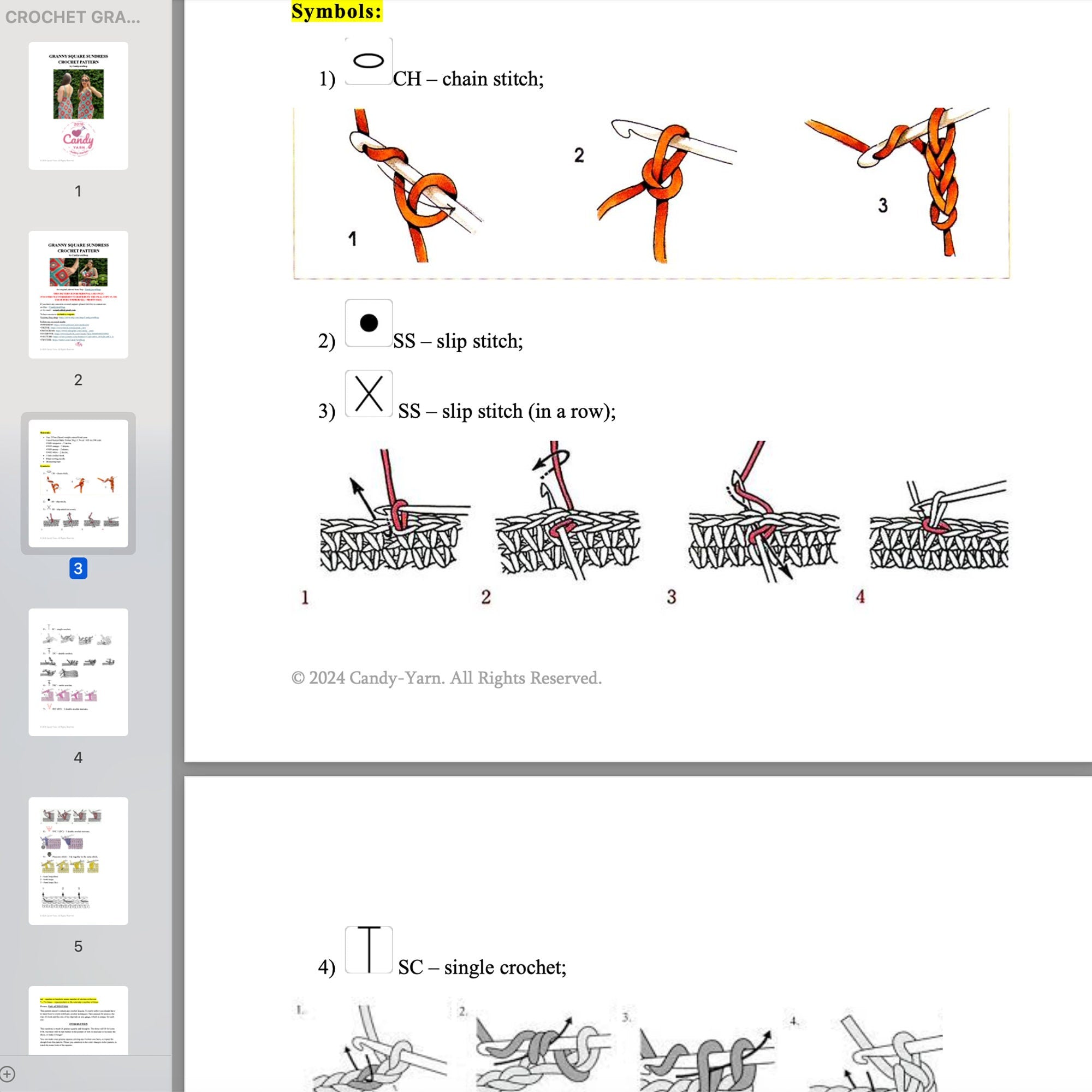 Crochet GRANNY SQUARE Dress Pattern, Xs-Xl Sizes, PDF Beginner Sundress Pattern, English Pdf Only Crochet Instruction