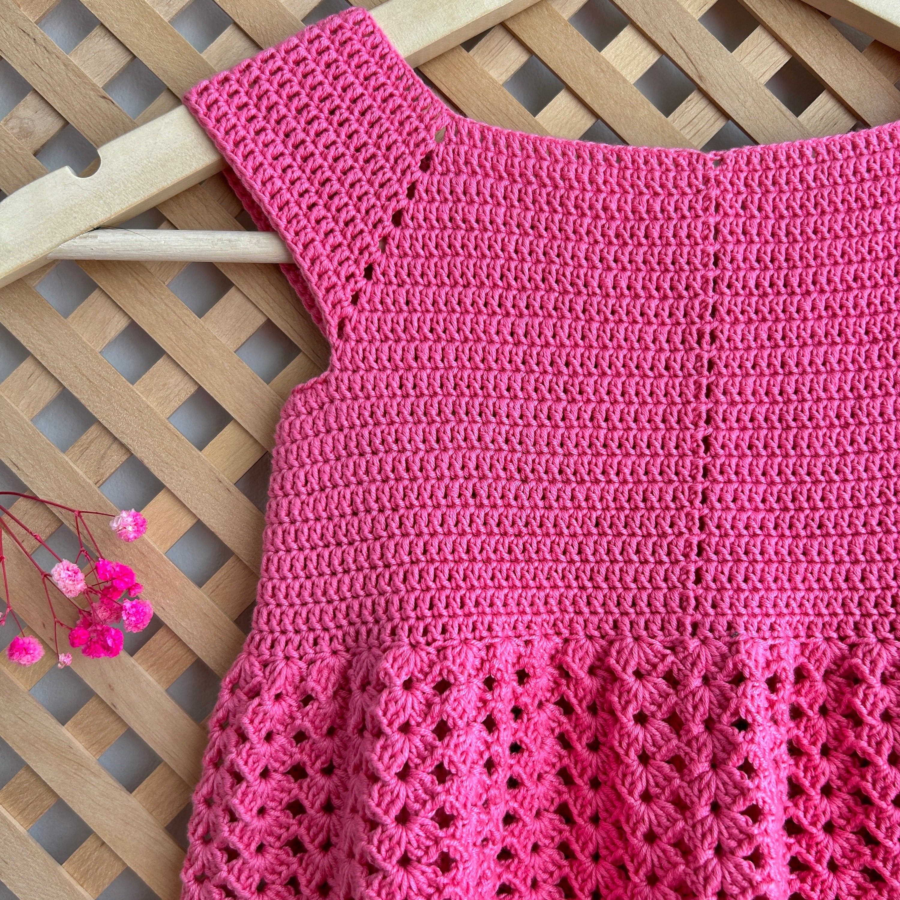 Crochet Baby Dress, Dandelion Crochet Dress Pattern, Newborn Baby Dress Pattern, Baby Dress Pattern Only, Pattern, Instant Download