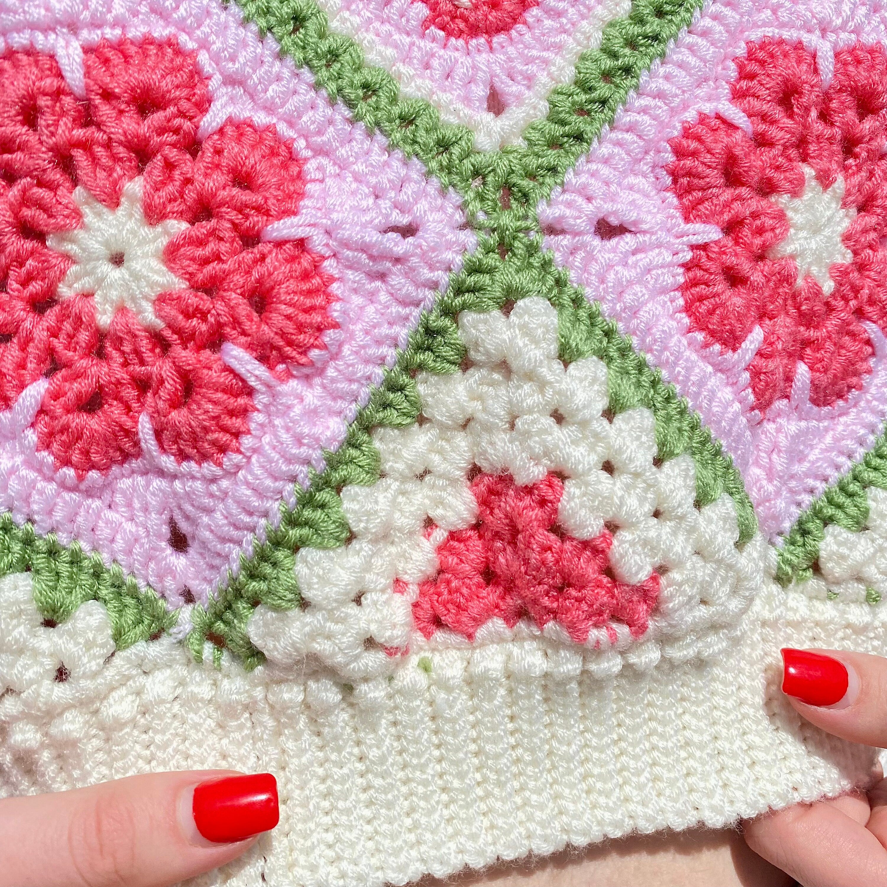 Crochet SWEATER VEST, Strawberry Vest Pattern, Granny Square Vest Pattern, Waistcoat Easy Crochet Pattern, PDF Pattern