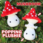 Crochet MUSHROOM PDF PATTERN, Amigurumi Mushroom, No Sew Crochet Pattern, Small Mushroom with a Poppable Hood and Booty, Mushroom Decor
