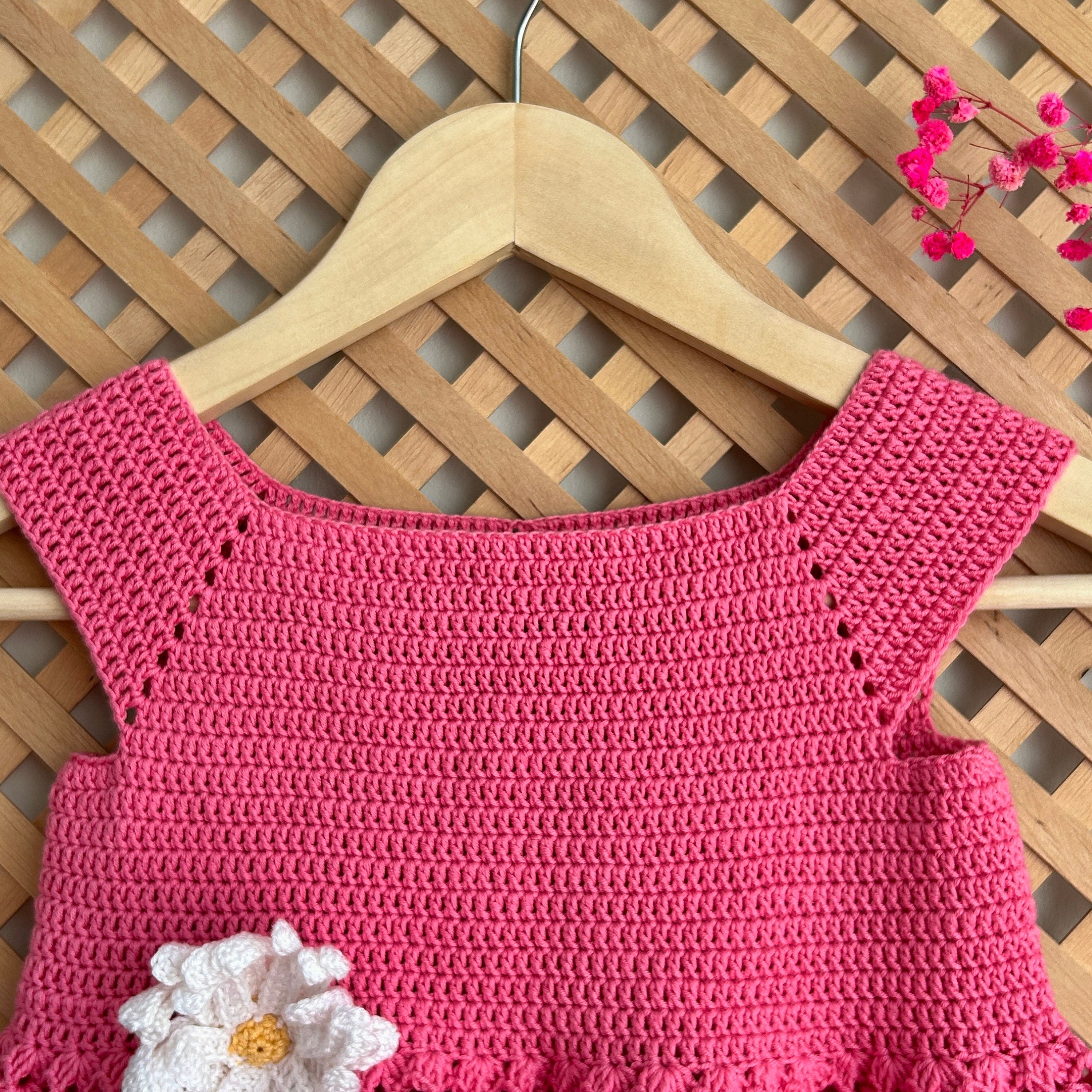 Crochet Baby Dress, Dandelion Crochet Dress Pattern, Newborn Baby Dress Pattern, Baby Dress Pattern Only, Pattern, Instant Download