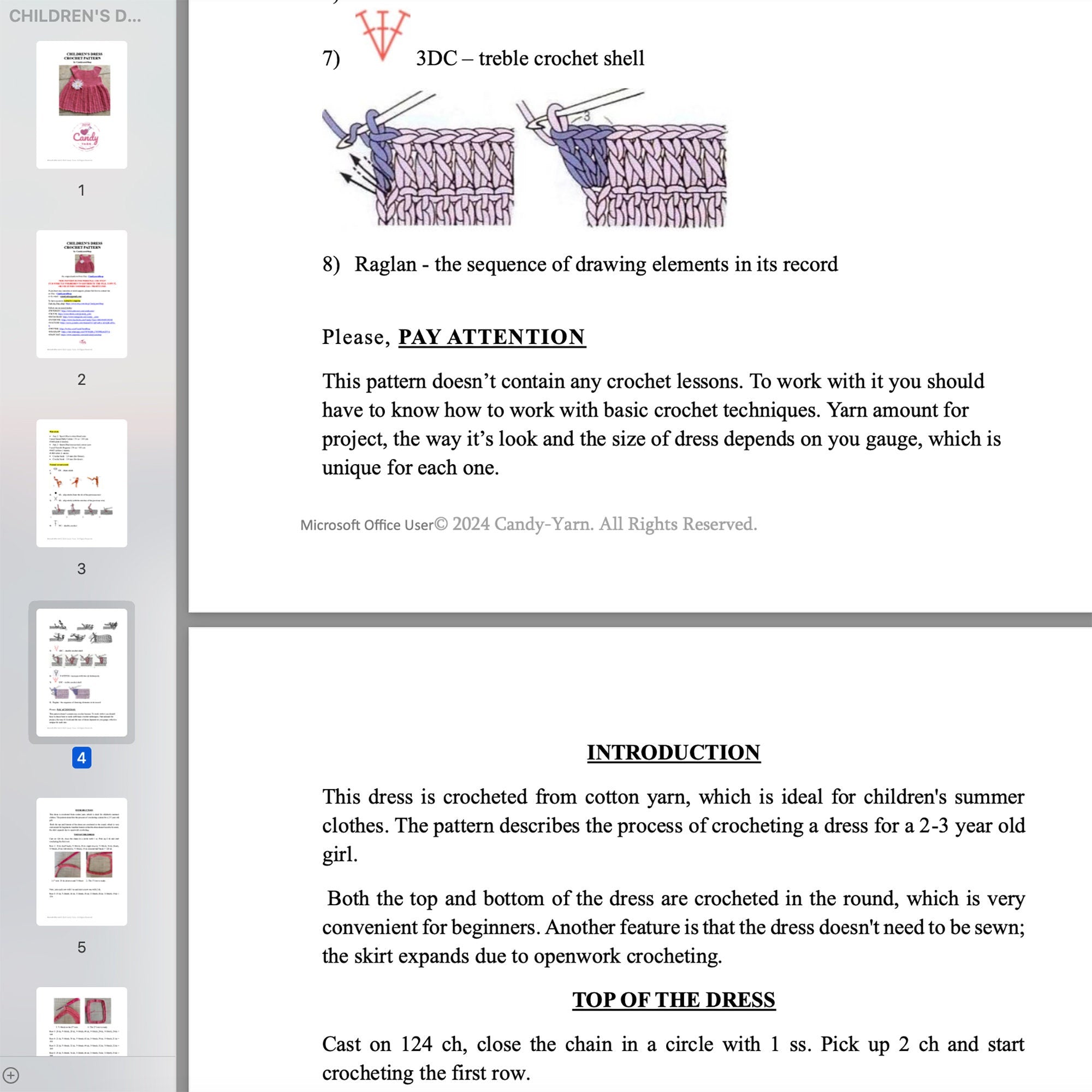 Crochet Baby Dress, Dandelion Crochet Dress Pattern, Newborn Baby Dress Pattern, Baby Dress Pattern Only, Pattern, Instant Download