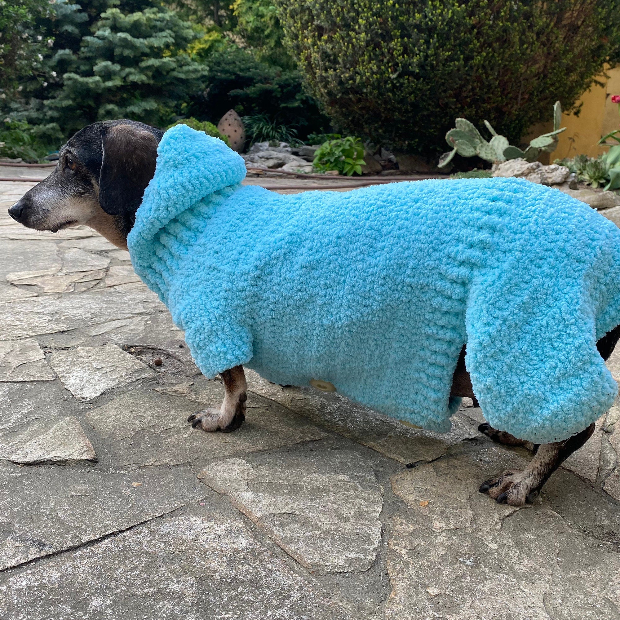 Hooded DOG SWEATER Pattern, Crochet Dog Hoodie PDF Instructions, Instant Download, Crochet Dog Coat, Digital Crochet Pattern