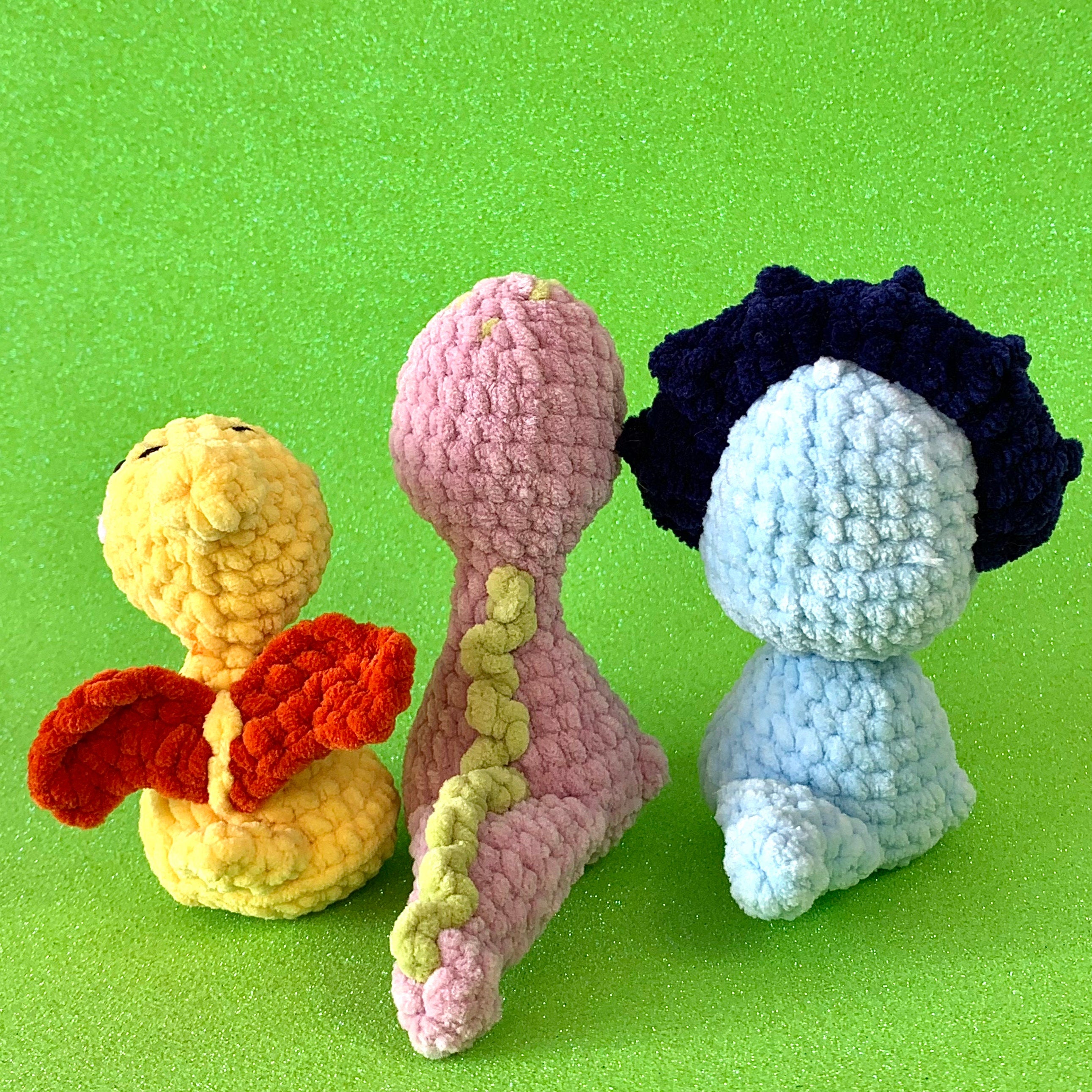 Low Sew TREE DINOSAURS Crochet Pattern, Jurassic, Triceratops Crochet Plush Dinosaur, Brontosaurus Crochet Patterns, Pterodacryl PDF