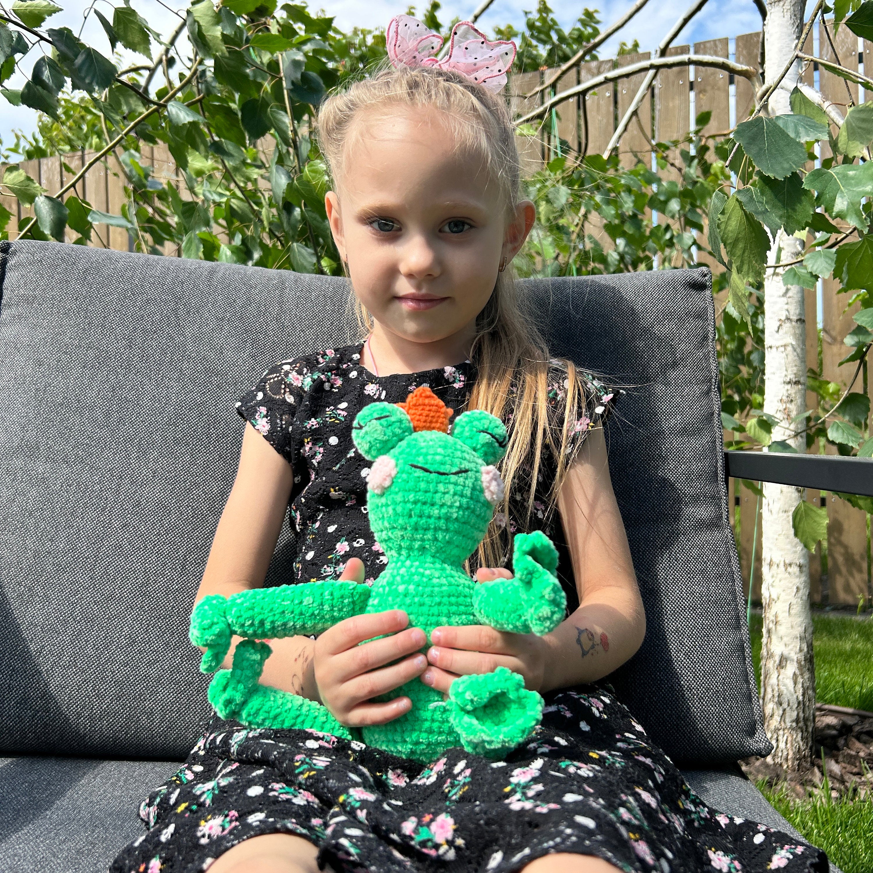 CROCHET FROG PATTERN, Amigurumi Frog Pattern, Fluffy Frog Crochet Pattern, Kawaii Amigurumi Pattern, Cute Frog, Animal Crochet, Pdf Pattern