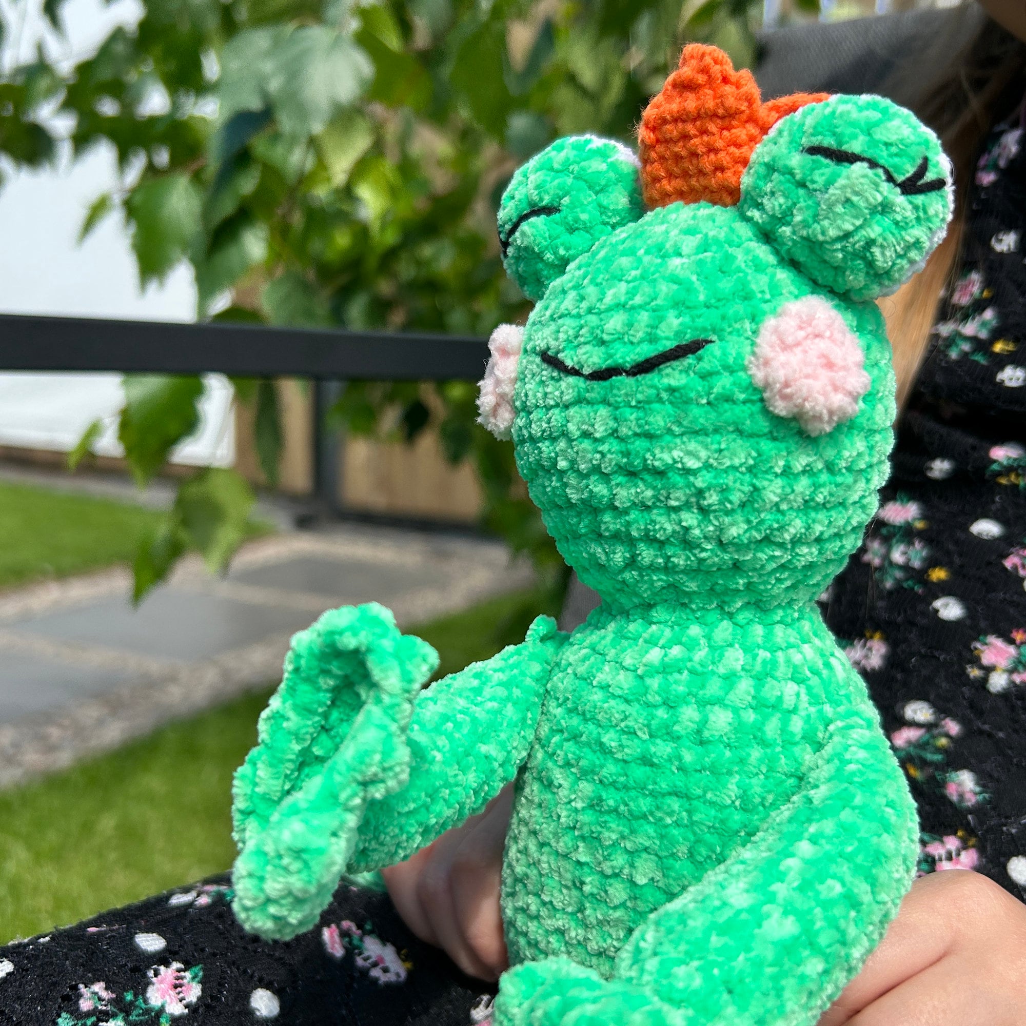 CROCHET FROG PATTERN, Amigurumi Frog Pattern, Fluffy Frog Crochet Pattern, Kawaii Amigurumi Pattern, Cute Frog, Animal Crochet, Pdf Pattern
