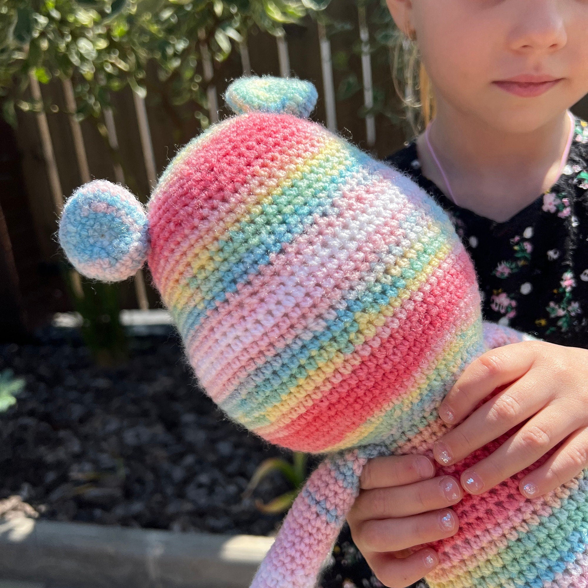 Crochet Bear PATTERN PDF, Easy Amigurumi Teddy Bear Pattern, Colorful Crochet Bear Pattern, Crochet Stuffie, Low Sew Pattern