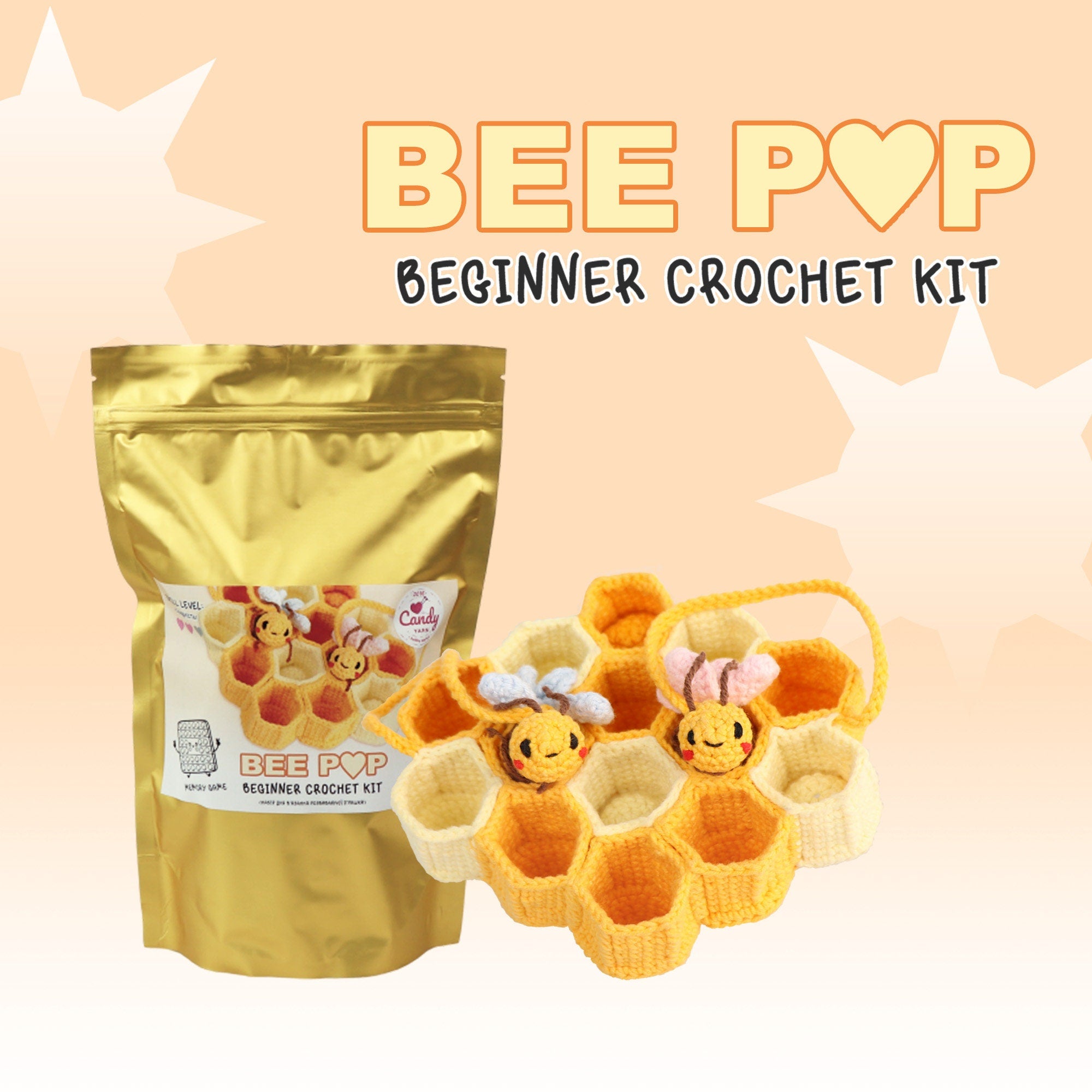 POP MEMORY GAME Beginner Crochet Kit, Amigurumi Educational Toy, Starter Crochet Kit, Amigurumi Kit, Diy Kit Gift, Learn How To Crochet Kit