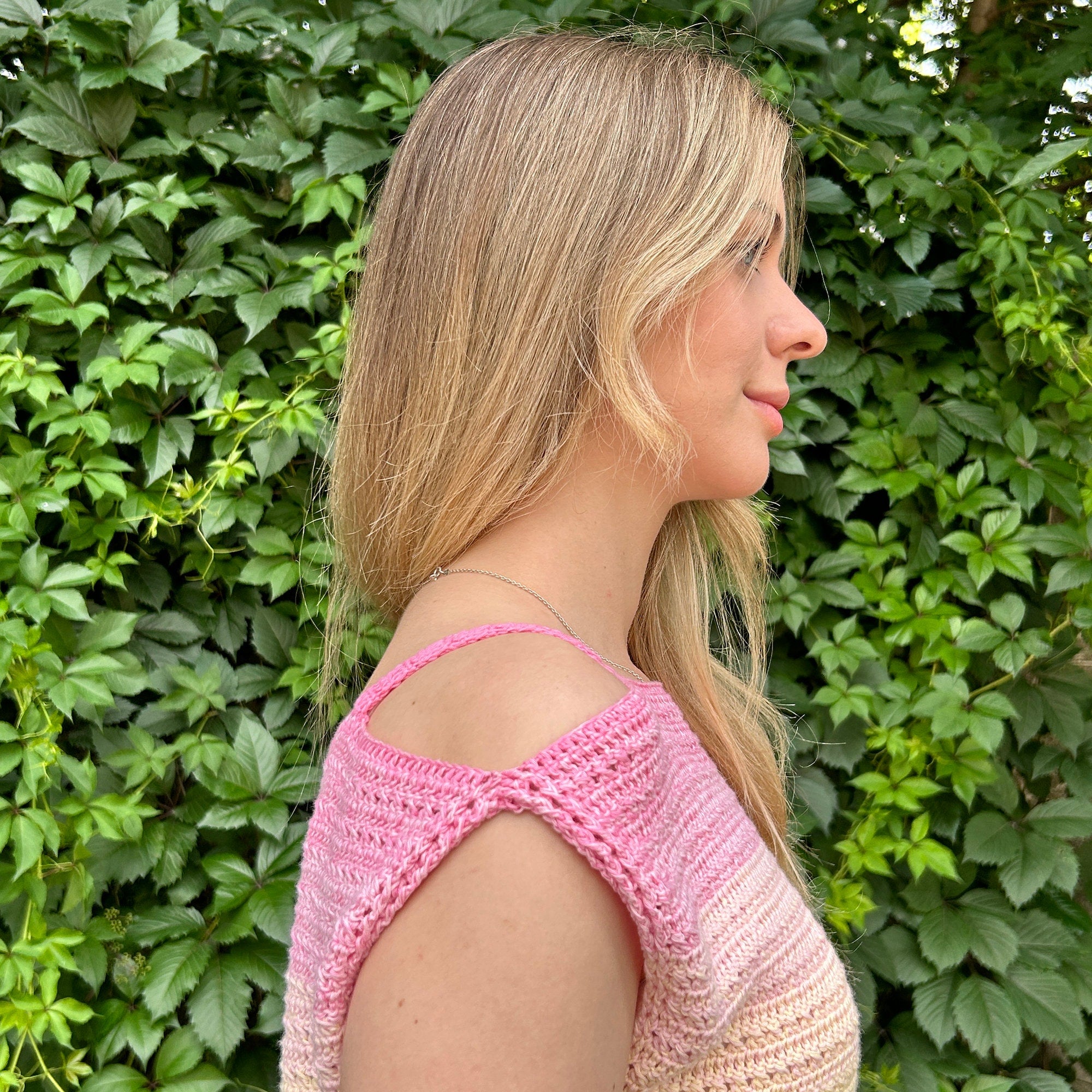 Crochet Top Summer T-shirt, Open Shoulder Easy Tee Beginner English Pattern, US Terms, Crocheters Pattern PDF, Instant Digital Download