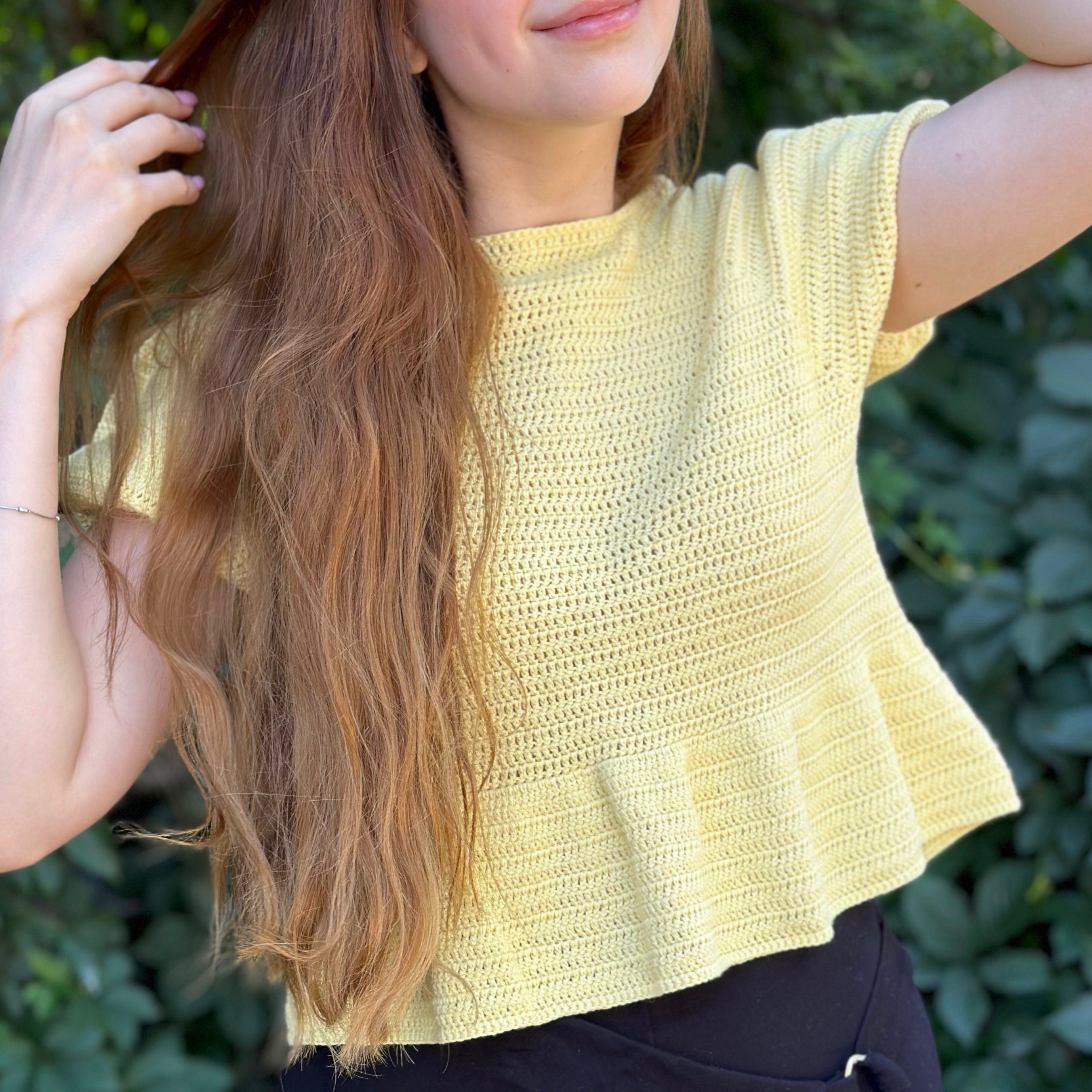 Ruffle Top - Crochet Pattern, Crochet Top, Crochet Blouse, Crochet Halter Boho Top, Crochet Jacket Pattern, Summer Blouse Pattern