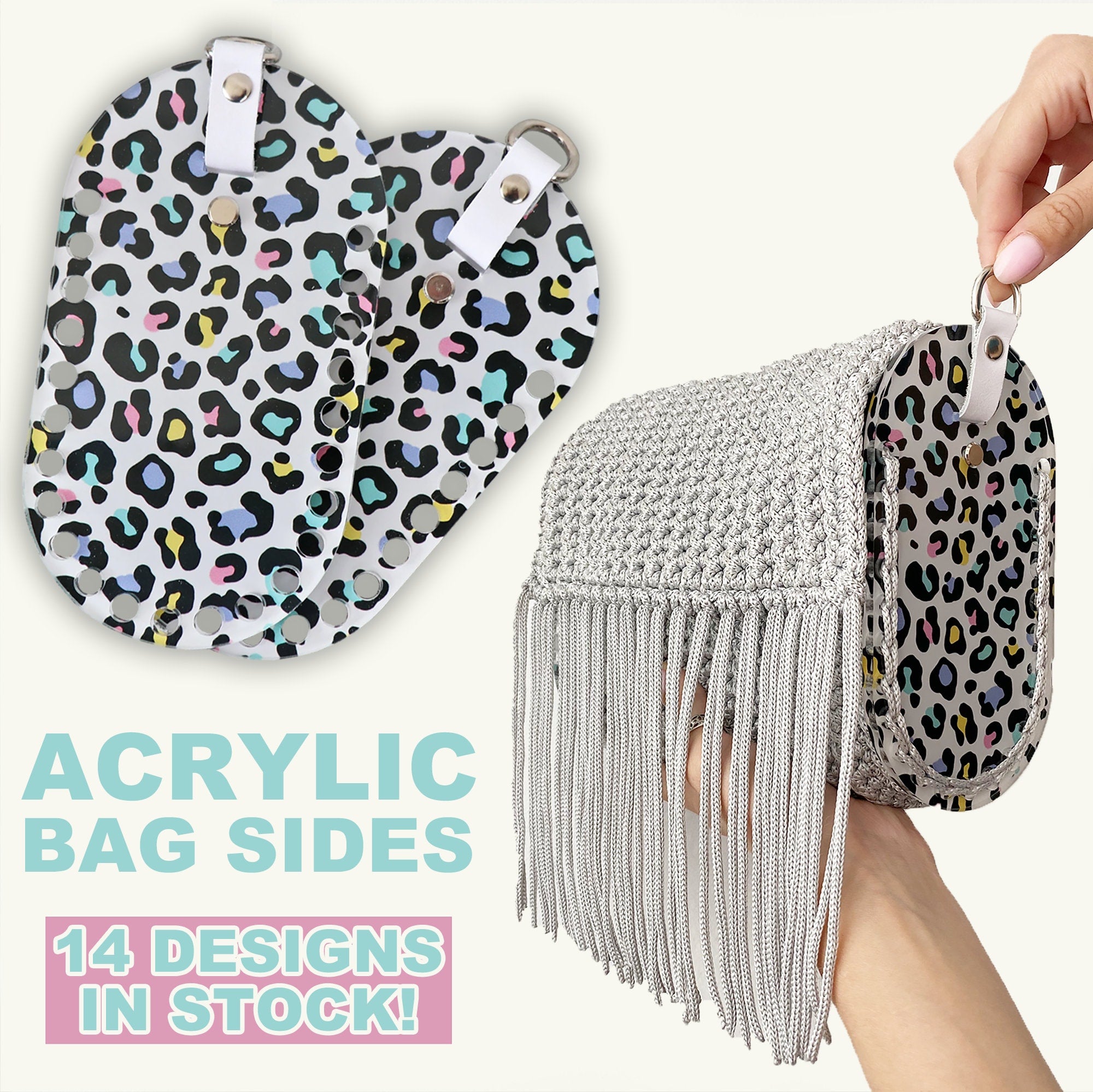 Handmade ACRYLIC SIDES for BAG, Bag Making, Bag Making Supplies, Diy Bag Pieces, Acrylic Base for Bag, Crochet Bag Base, Handmade Bag