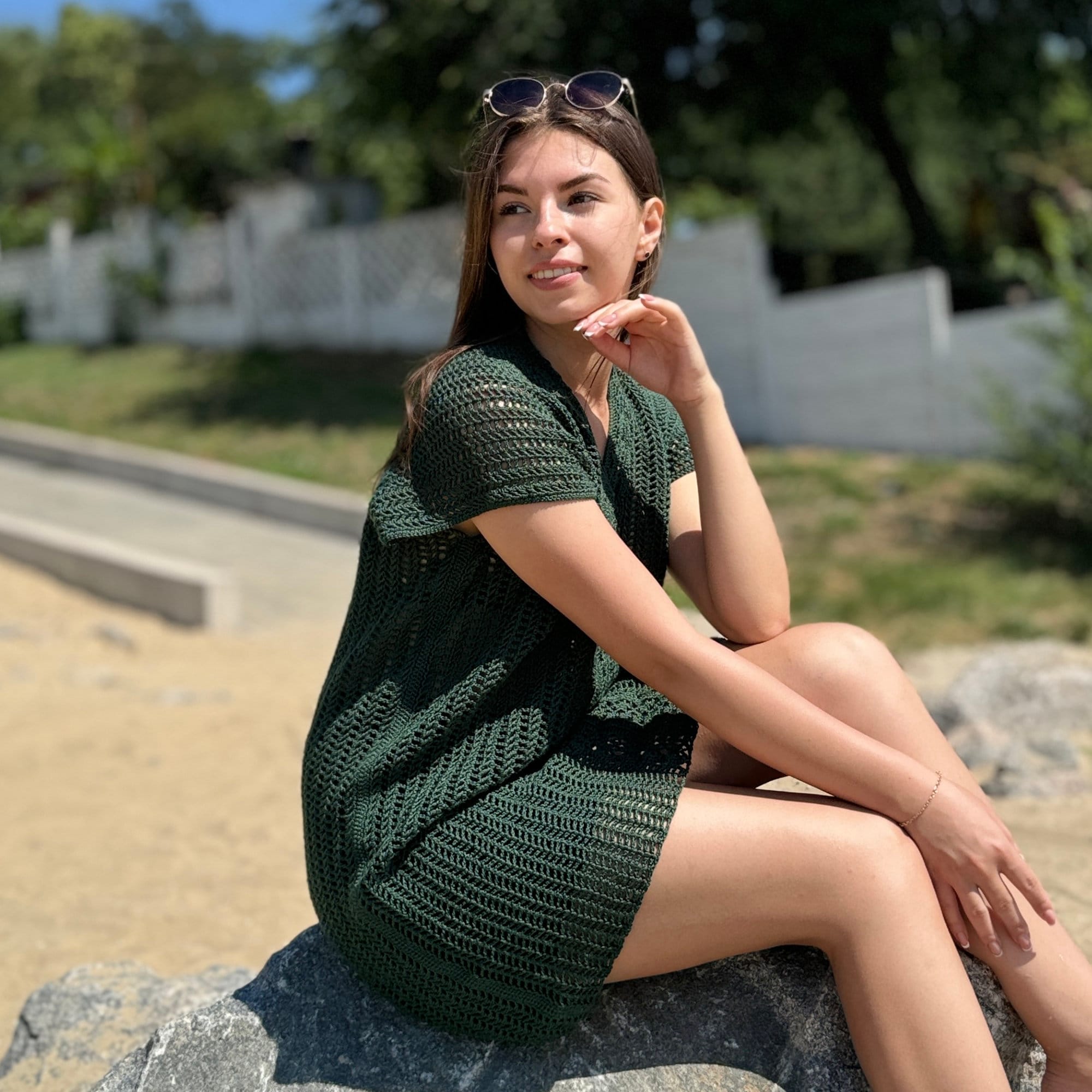 Crochet Pattern BEACH COVER UP, Crochet Swimsuit Cover Up, Easy Summer Crochet Dress Pdf Pattern, One Size, Crochet Apparel