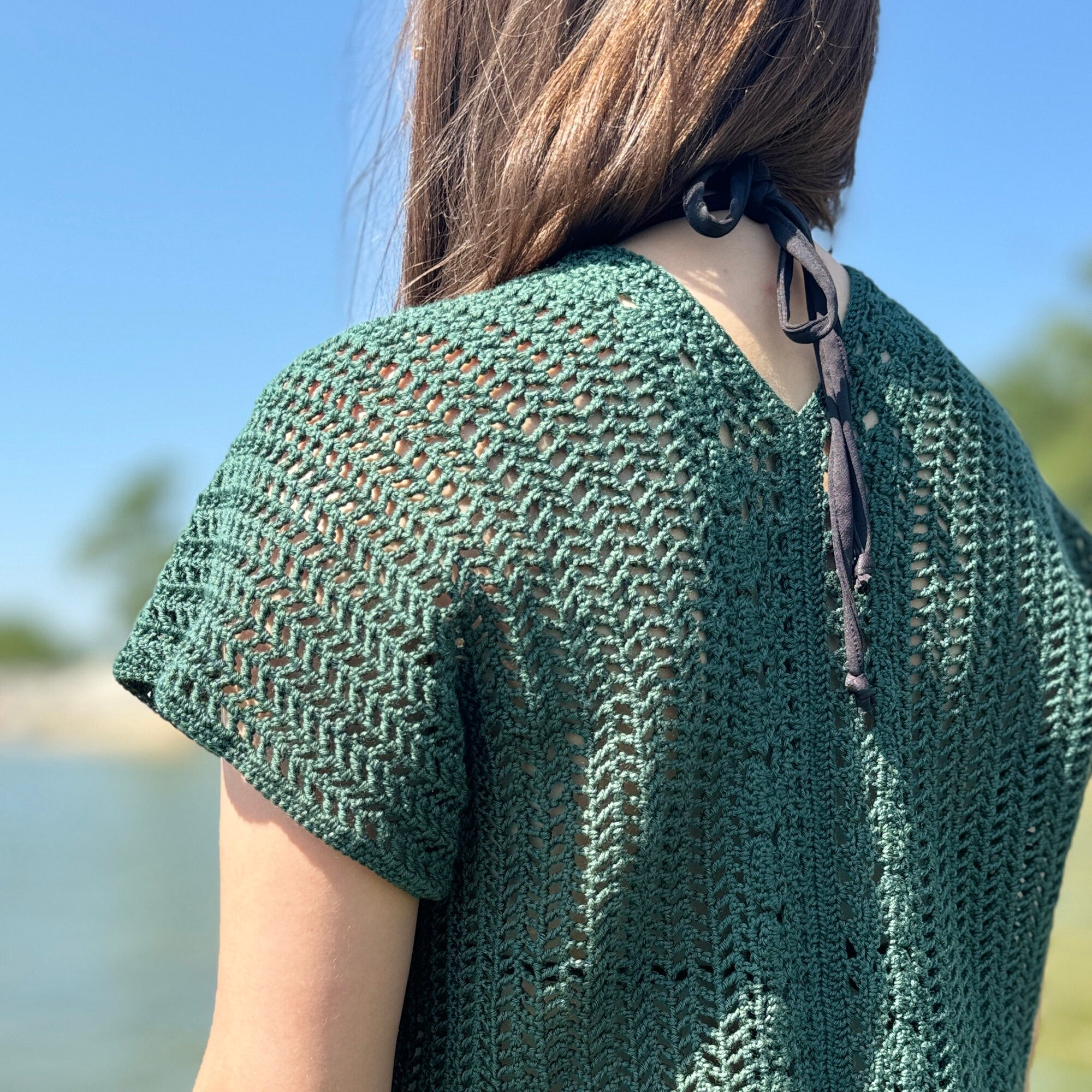 Crochet Pattern BEACH COVER UP, Crochet Swimsuit Cover Up, Easy Summer Crochet Dress Pdf Pattern, One Size, Crochet Apparel