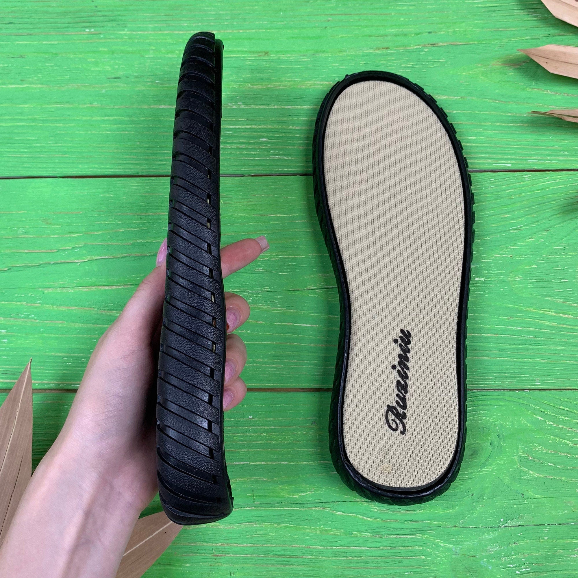 RUBBER SOLES sizes 36 - 40. Soles for Crochet. Mens Women Teenage Shoes. Soles for Crochet Slippers. Replacement Soles. Soles with Insoles