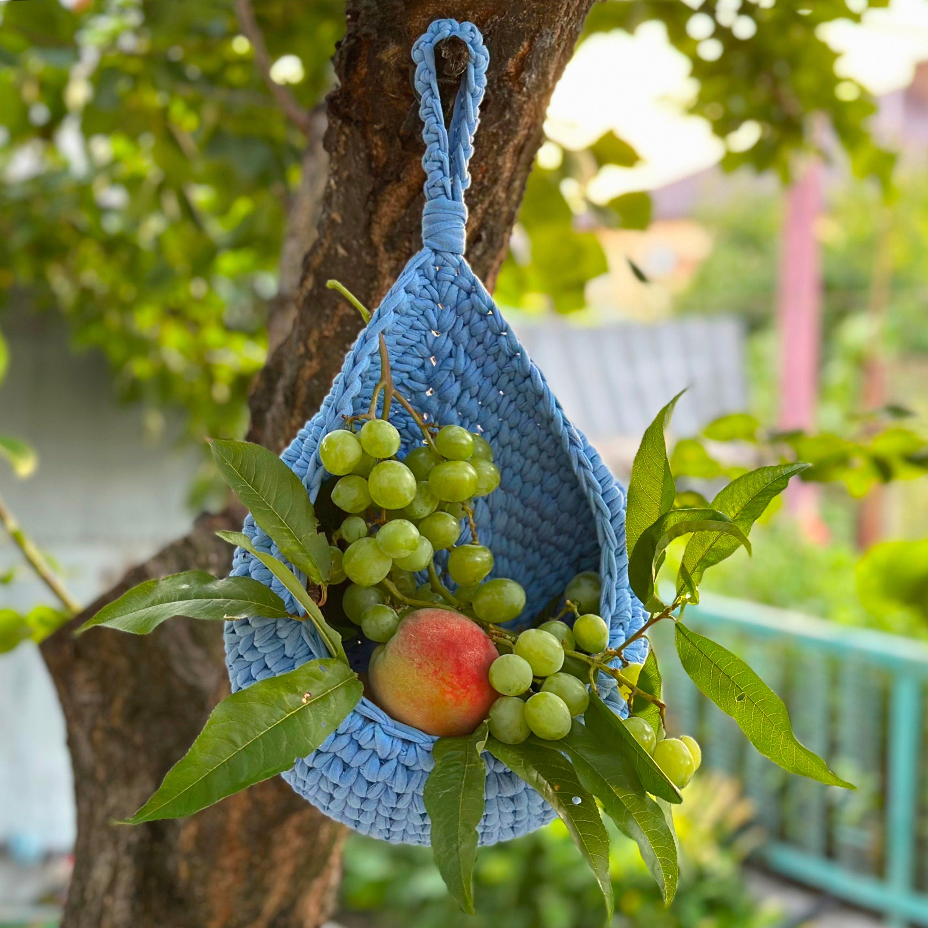 Crochet HANGING STORAGE Pattern, PDF Wall Hanging Storage Basket, Hanging Storage Bag, Nursery Organizer, Toys Storage, Crochet Home Decor