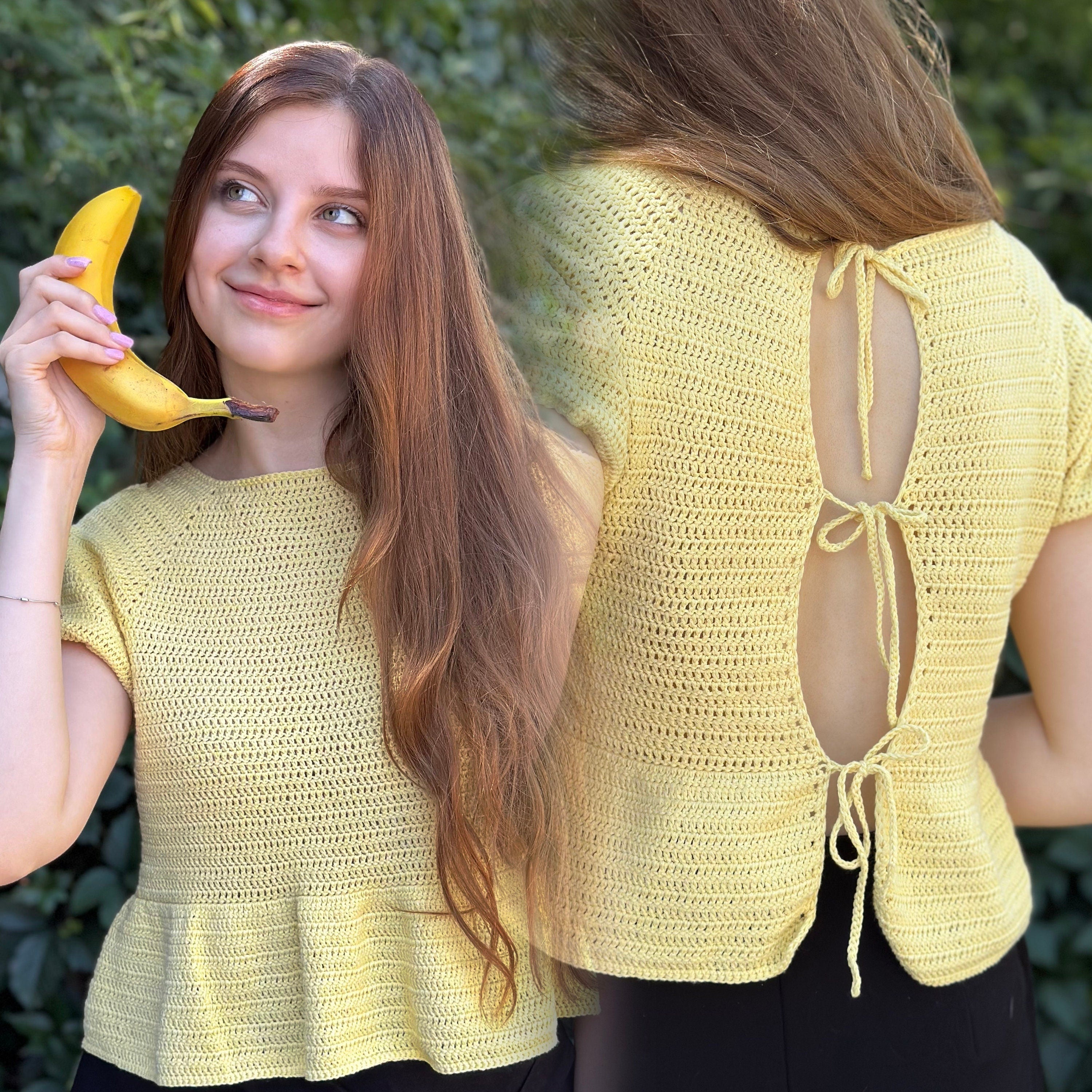 Ruffle Top - Crochet Pattern, Crochet Top, Crochet Blouse, Crochet Halter Boho Top, Crochet Jacket Pattern, Summer Blouse Pattern