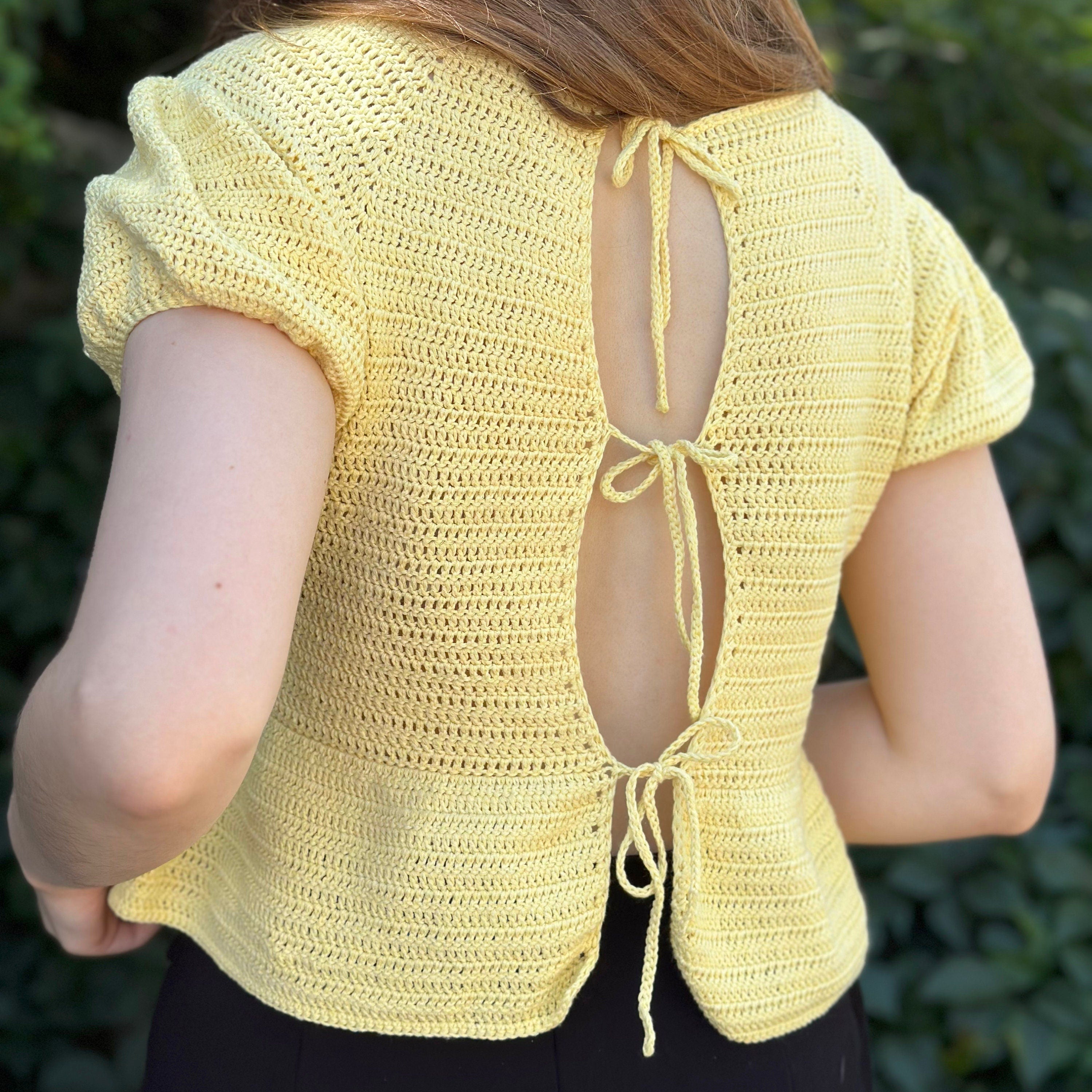 Ruffle Top - Crochet Pattern, Crochet Top, Crochet Blouse, Crochet Halter Boho Top, Crochet Jacket Pattern, Summer Blouse Pattern