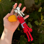 Smiling Friends Crochet Keychain Pattern, Alan and Cheese Magnet Keychain Crochet Pattern, Amigurumi Crochet PDF, Pocket Keychain