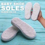 Baby RUBBER SOLES sizes 22-33, Crocheting Soles, Baby Soles, Teenage Soles, Slippers Soles, Replacement Soles with Insoles, Soles with Holes