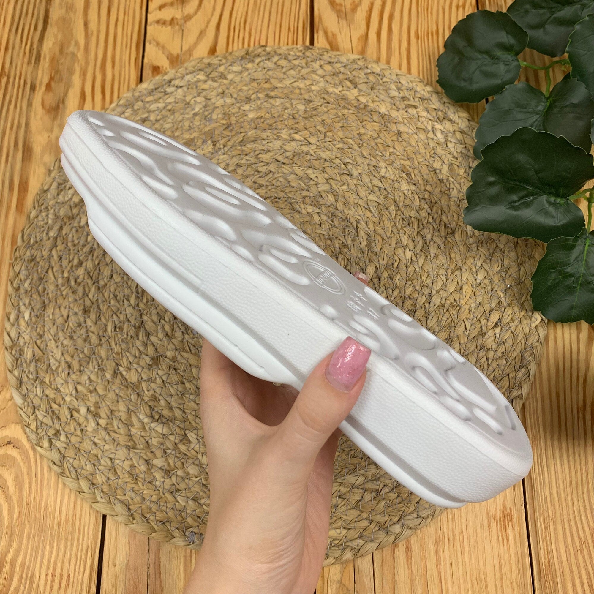 RUBBER SOLES sizes 36 - 40 with Holes for Crocheting, Mens Women Teenage Shoe Soles for Crochet Slippers Replacement Soles with Insoles