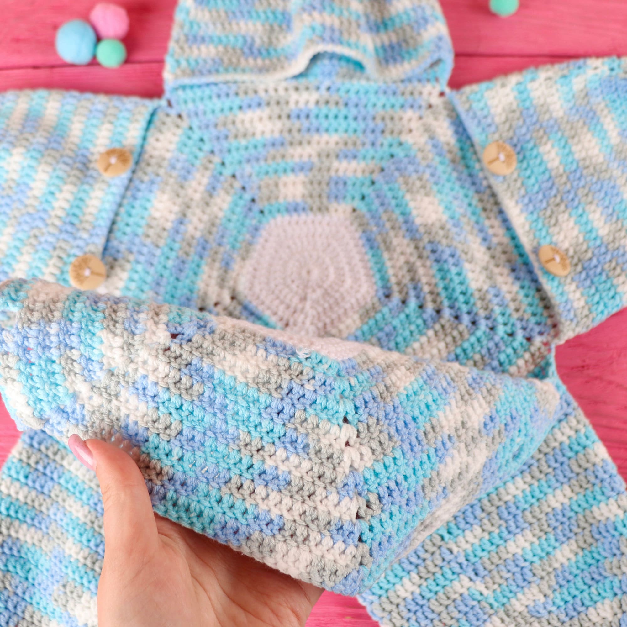 Crochet Baby FLOWER BUNTING Pattern, 0-3 Months Baby Bag Bunting, Baby Shower Gift, Crochet Pattern, Instant Download, Easy Crochet Pattern