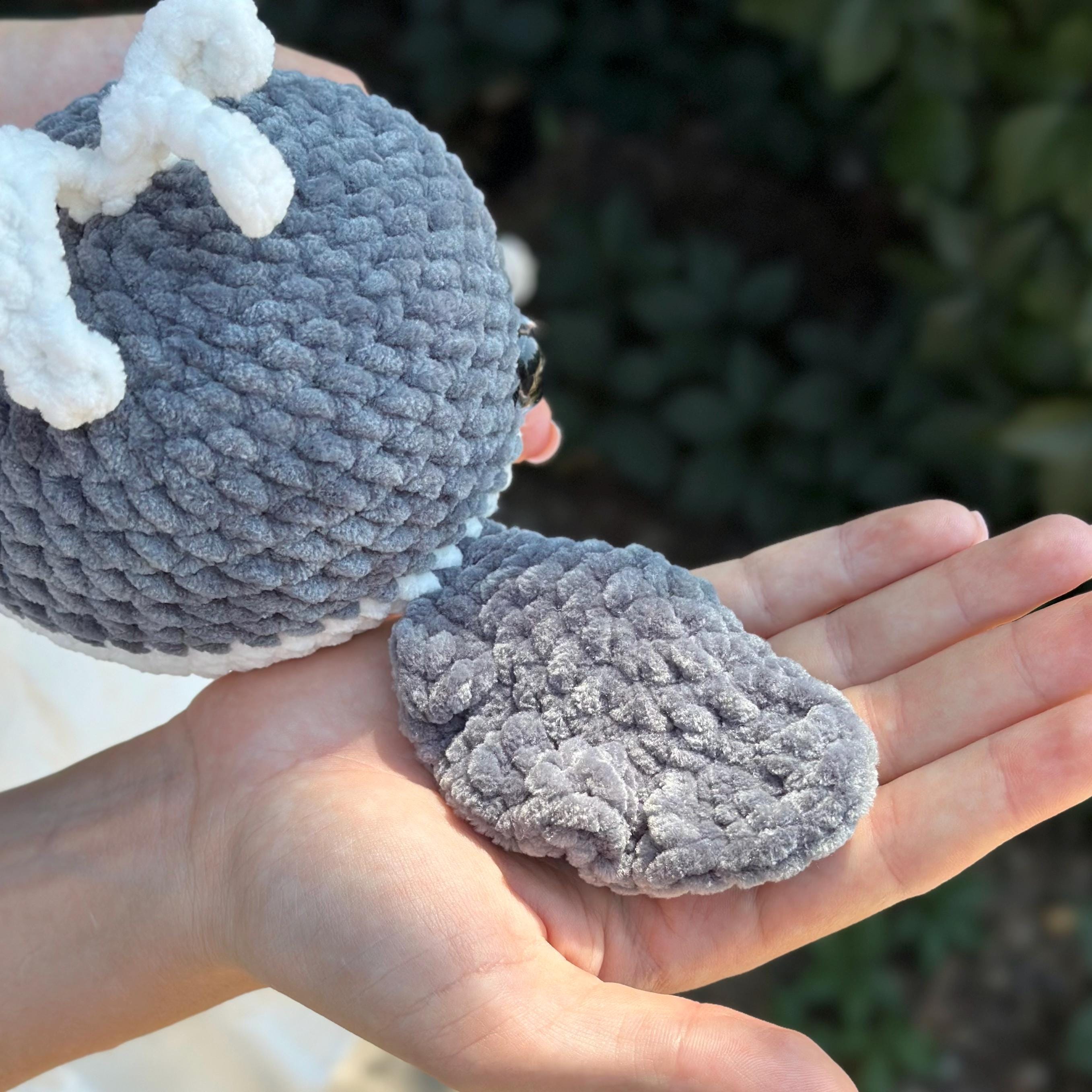 Crochet Whale NO SEW Pattern, PDF Beginner Crochet Pattern, Easy Crochet Amigurumi Pattern, Crochet Whale Pattern, Plush Whale Pattern