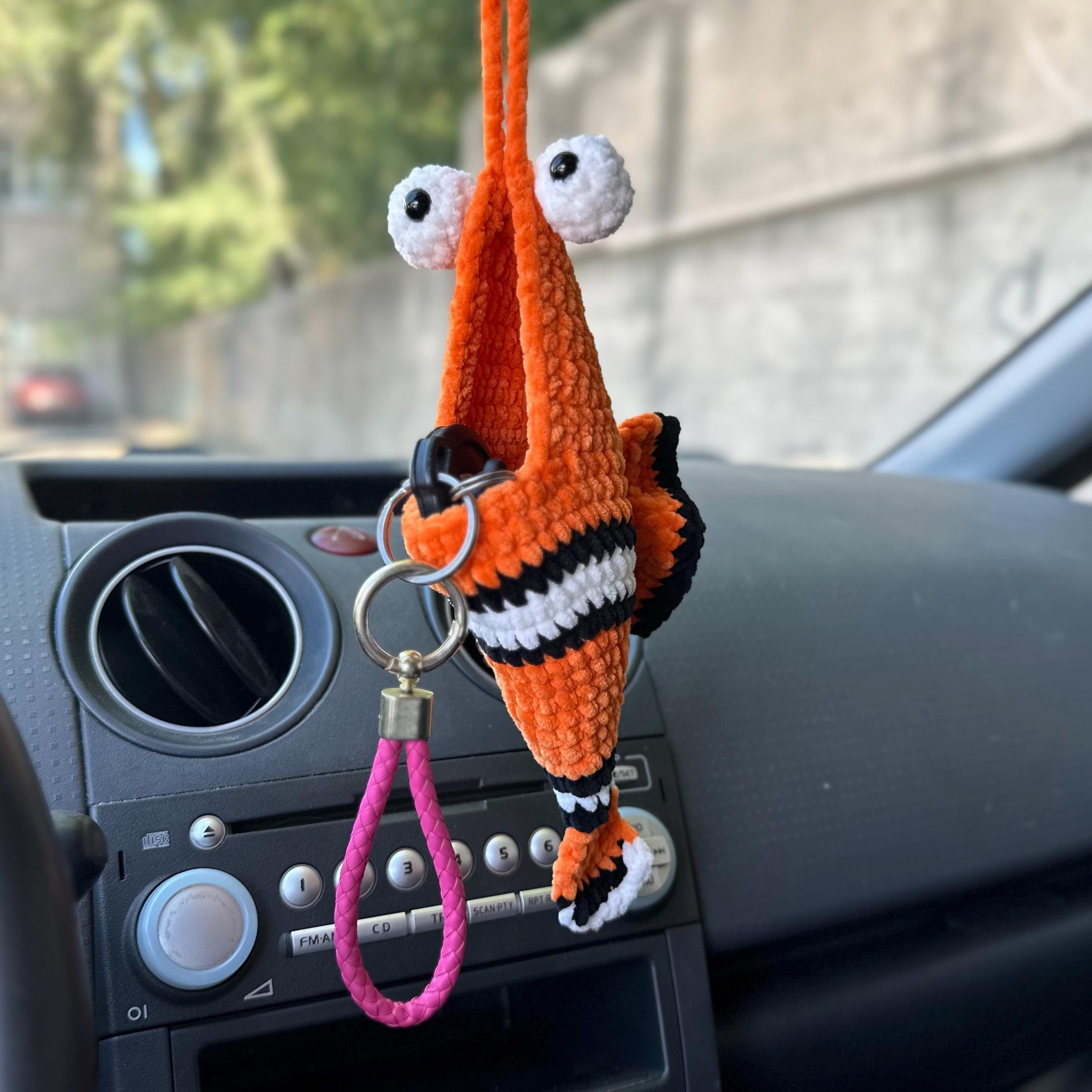 Crochet CAR HANGER Pattern, Hanging Planter PDF, Crochet Basket Amigurumi Fish, Car Decor, Crochet Car Accessories
