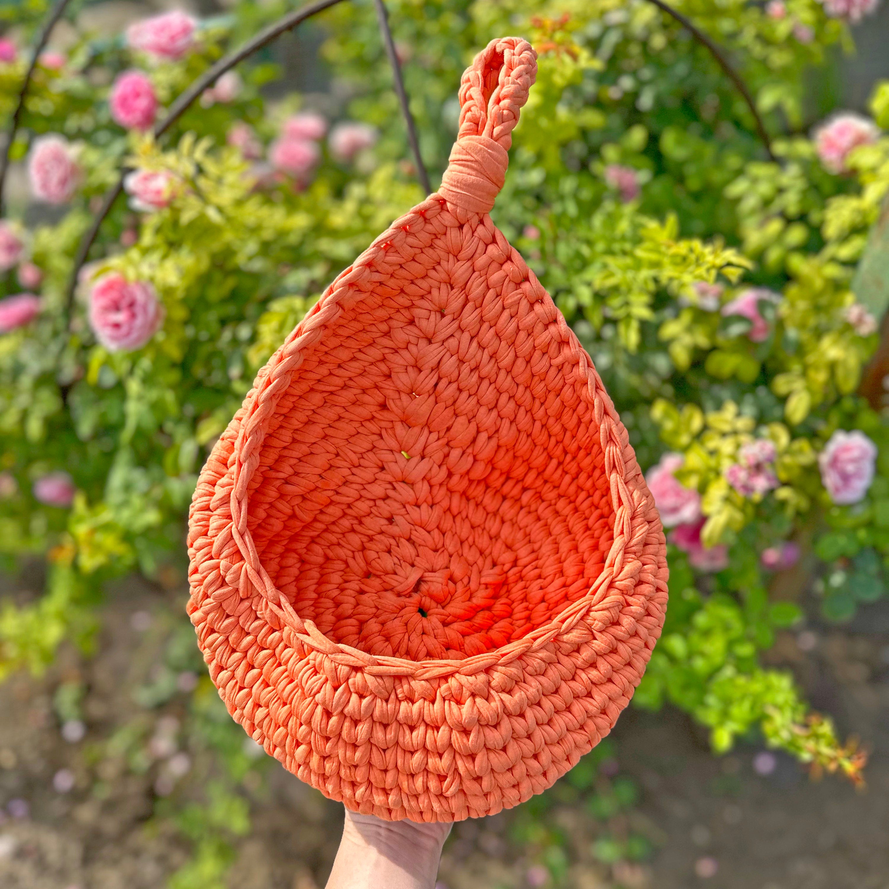 Crochet HANGING STORAGE Pattern, PDF Wall Hanging Storage Basket, Baby Shower Gift, Nursery Organizer, Toys Storage, Crochet Home Decor