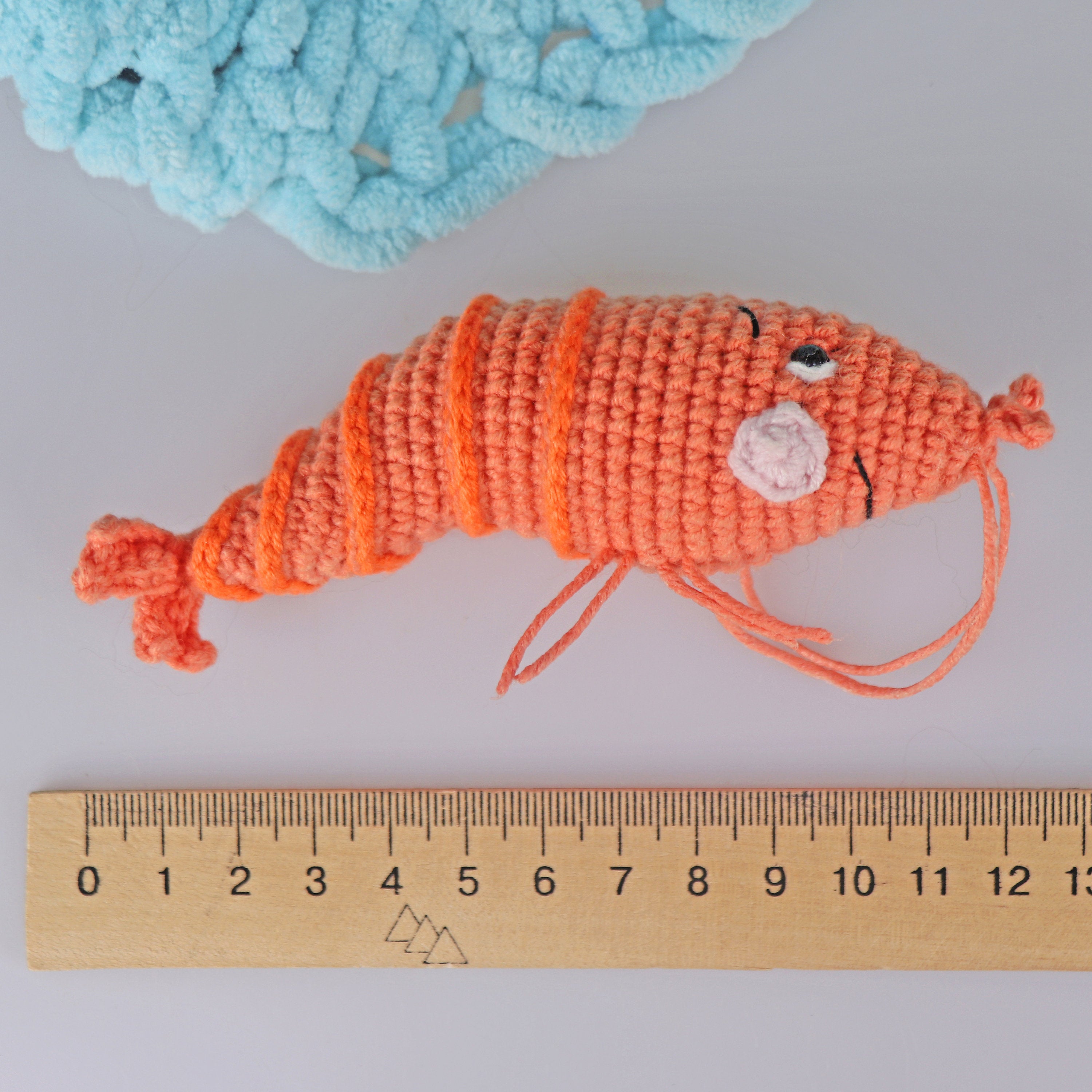Shrimp CROCHET PATTERN, Low Sew Prawn Amigurumi PDF, Sea Creature Crochet Pattern, Easy Prawn English Crochet Pattern, Instant Download