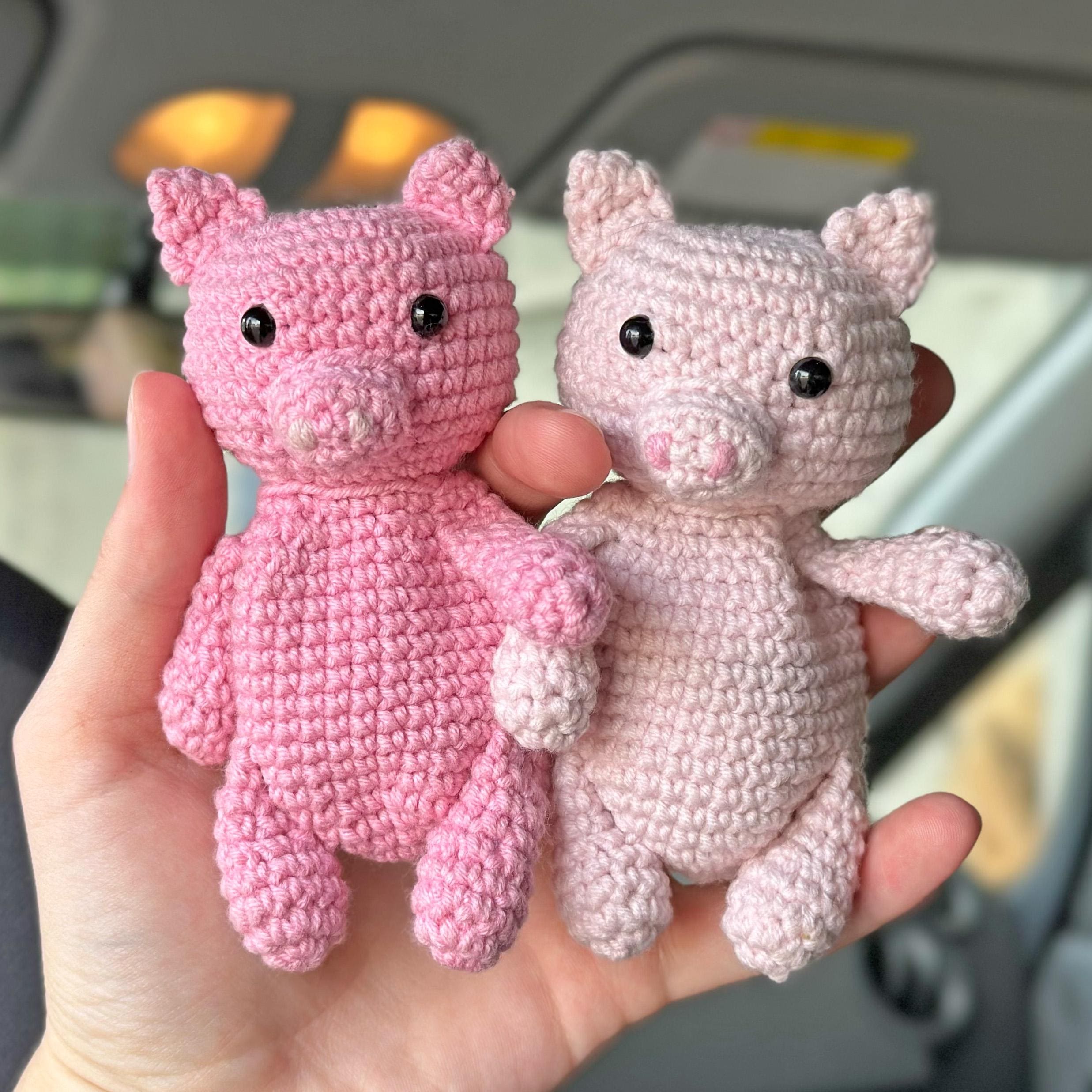 Car Diffuser Case CROCHET PATTERN, Essential Oil Diffuser, Crochet Pigs Car Accessory Car Freshener Rear View Mirror Hanger