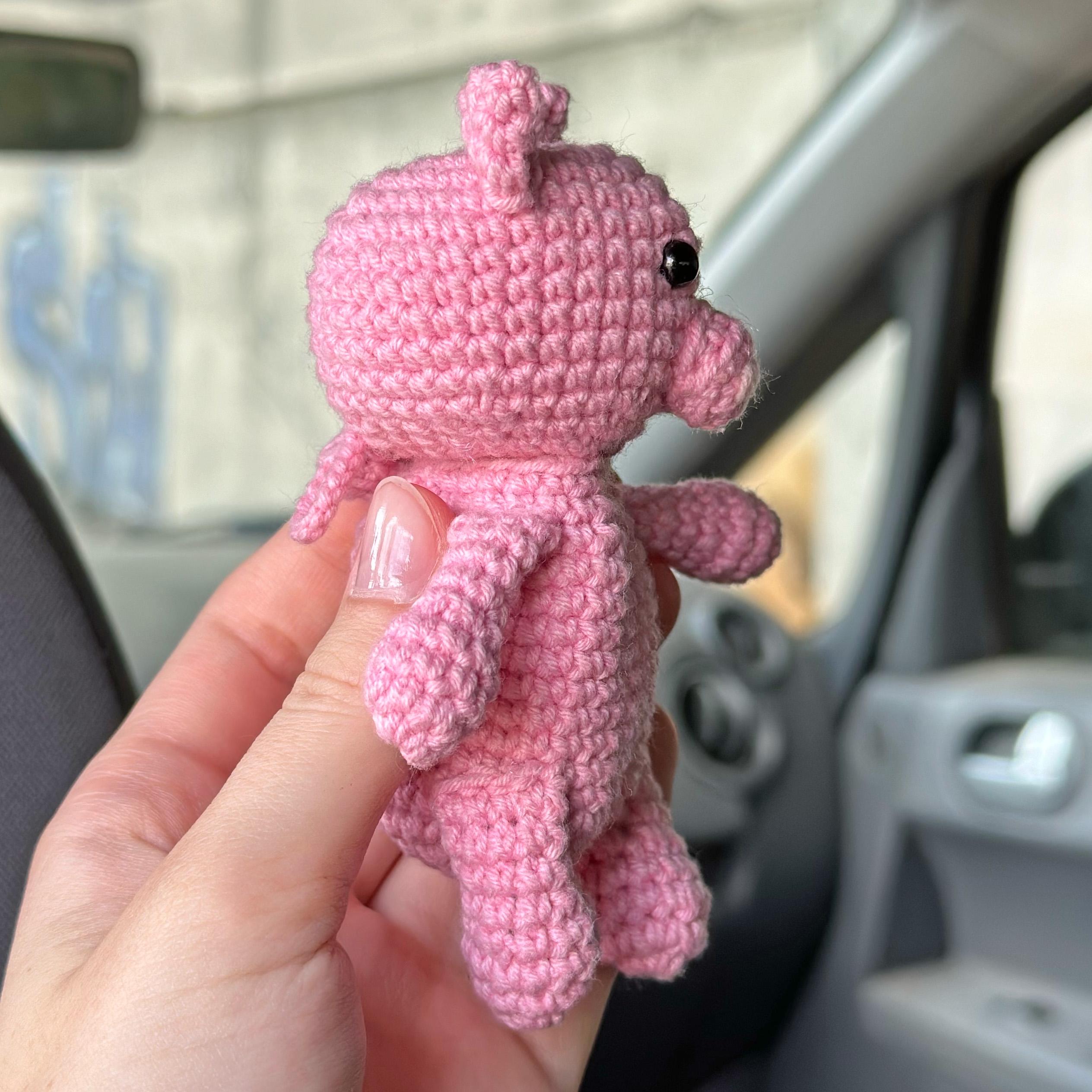 Car Diffuser Case CROCHET PATTERN, Essential Oil Diffuser, Crochet Pigs Car Accessory Car Freshener Rear View Mirror Hanger