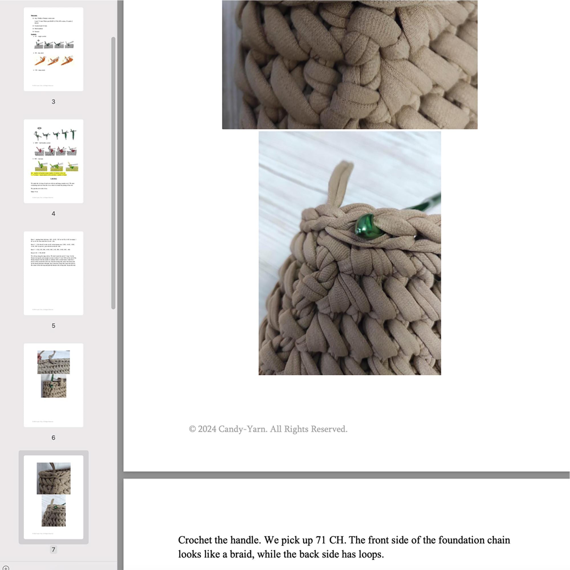 Car Bag CROCHET PATTERN, Cute Car Accessories, Crochet Car Trash Bag, Car Decor, Car Bag PDF