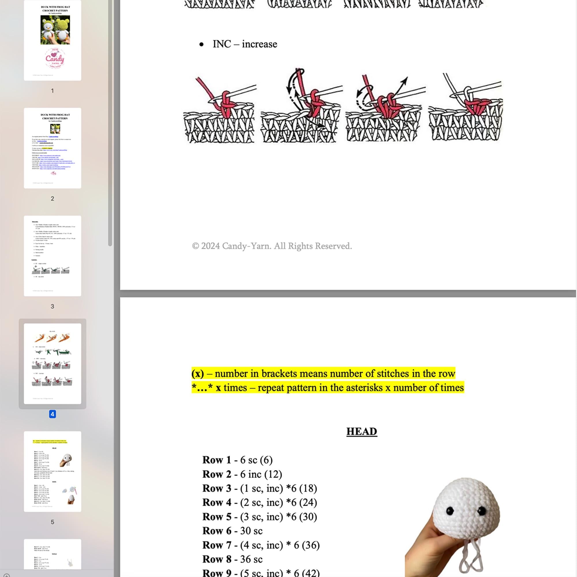 CROCHET Duck With Frog Hat PATTERN, Amigurumi Duck Pattern, Easy Duck Crochet Pattern, Plush Duck, Pdf Pattern Beginner, Instant Download