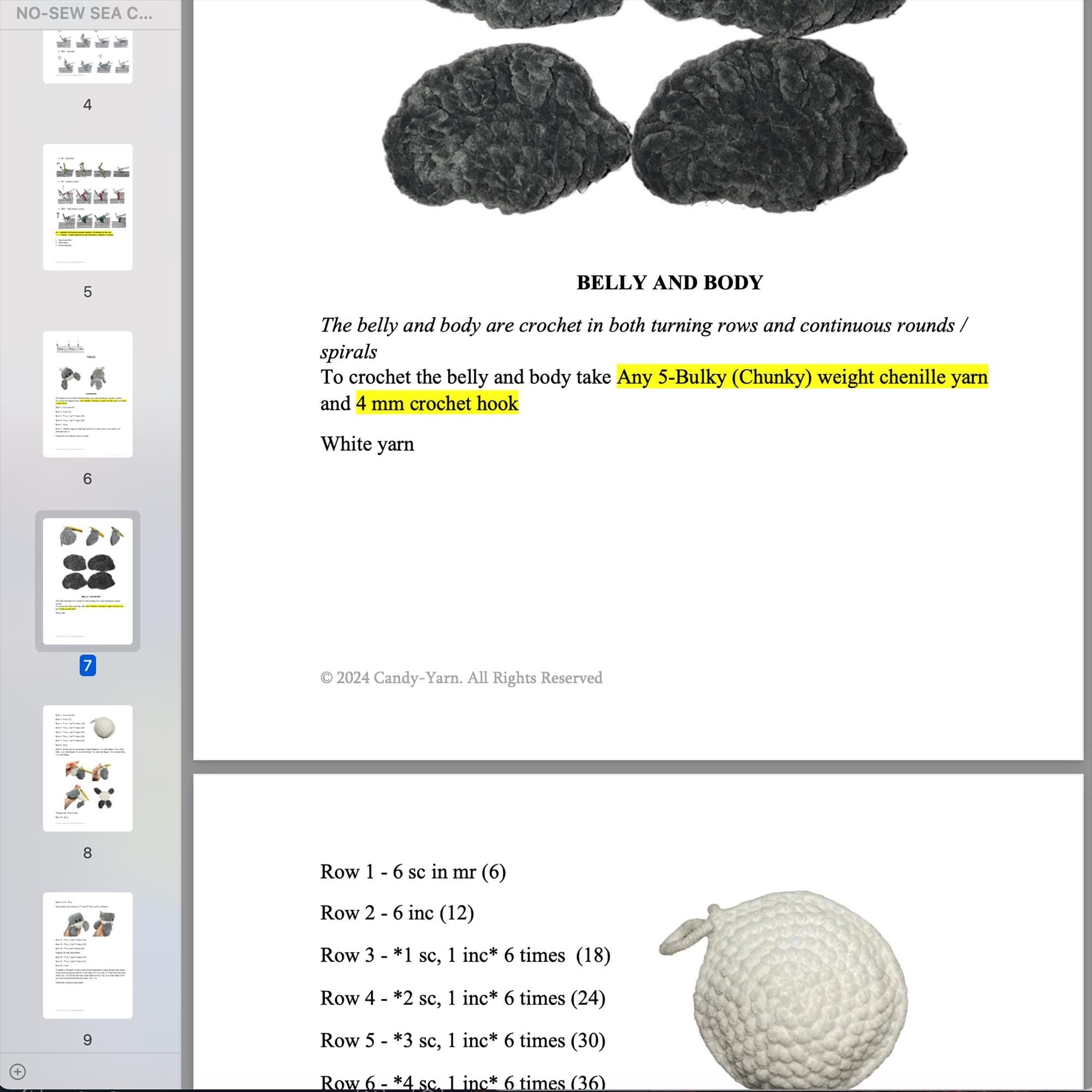 Crochet Fish NO SEW Pattern, PDF Beginner Octopus Crochet Pattern, Easy Jellyfish Crochet Amigurumi Pattern, Crochet Whale Pattern