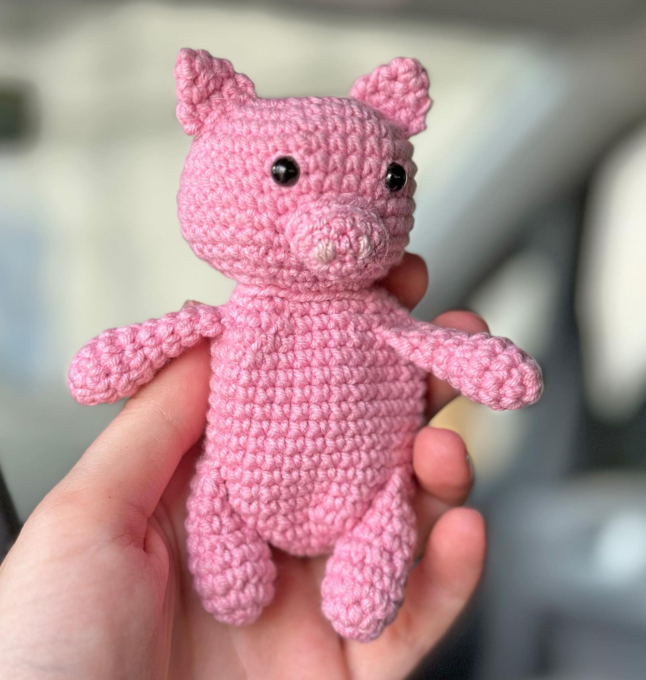 Car Diffuser Case CROCHET PATTERN, Essential Oil Diffuser, Crochet Pigs Car Accessory Car Freshener Rear View Mirror Hanger