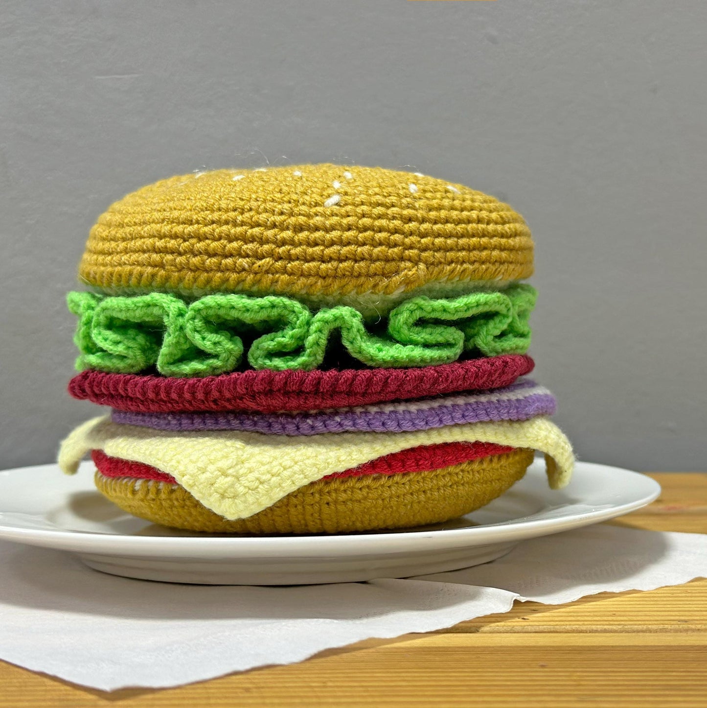 Crochet Burger Coasters, Burger Coaster Crochet Pattern, Seven Sizes Kitchen Coasters, Stacking Crochet Coastern Pattern, Instant Download
