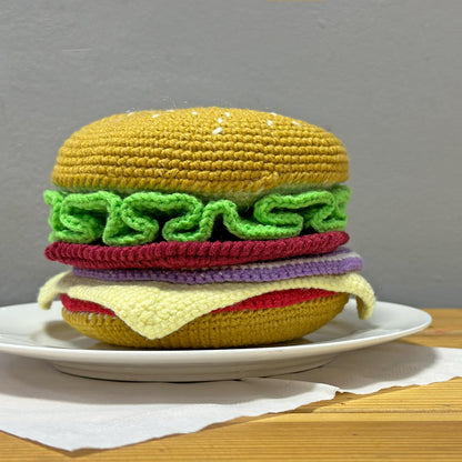 Crochet Burger Coasters, Burger Coaster Crochet Pattern, Seven Sizes Kitchen Coasters, Stacking Crochet Coastern Pattern, Instant Download