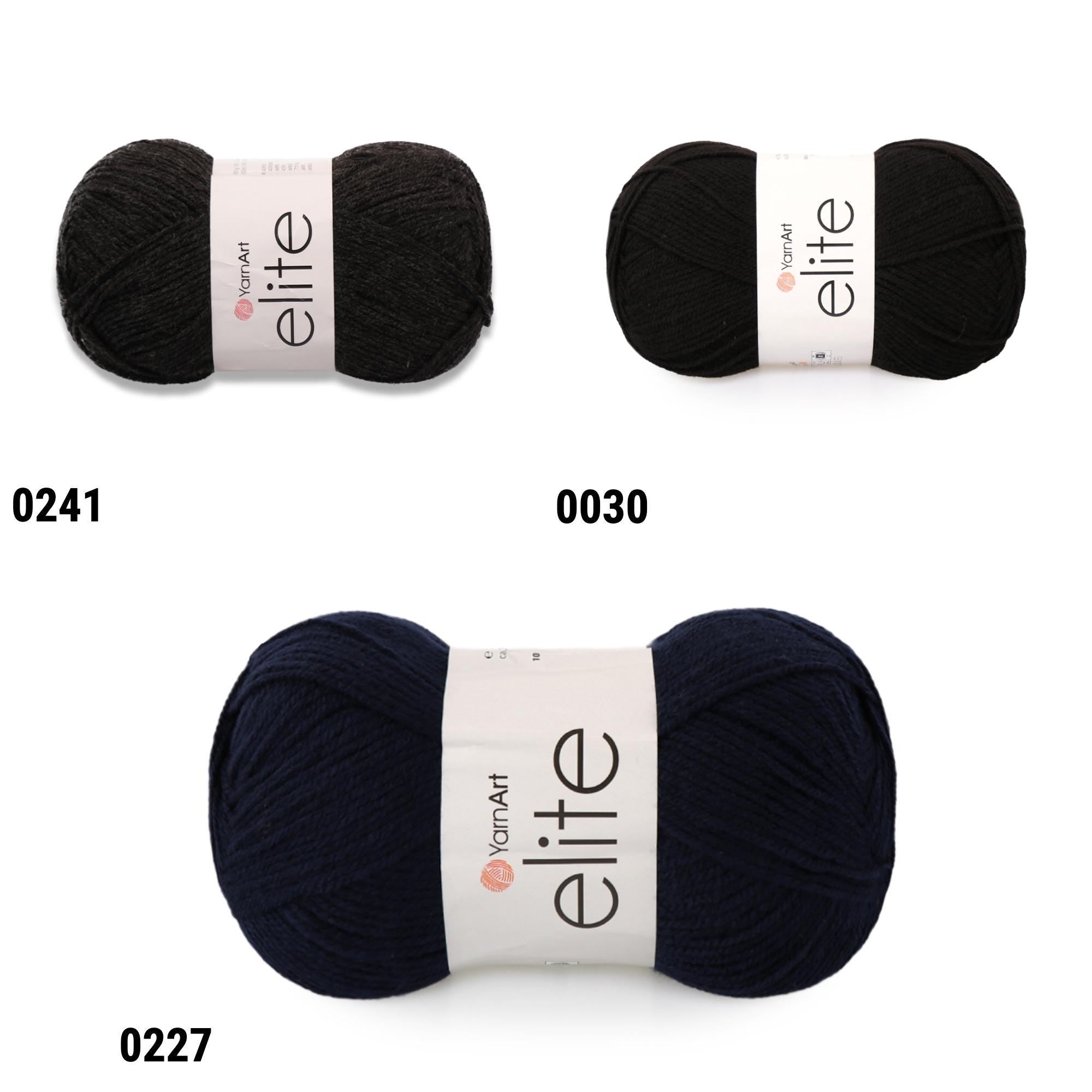 YarnArt ELITE Soft Acrylic Yarn, 45 Colors, Crocheting Yarn, Knitting Yarn, 2 Sport Fine Weight Yarn, Amigurumi Yarn, Multiple Colors Option