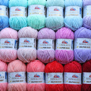 Himalaya DOLPHINE BABY 46 COLORS, Amigurumi Yarn, Plush Yarn, Bulky Chenille Yarn, Velvet Knitting Yarn, Baby Yarn, Fluffy Yarn