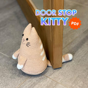 Crochet DOOR STOP, Kitty Door Stop, Crochet Cat, Door Stopper PDF Pattern, Easy Crochet Pattern