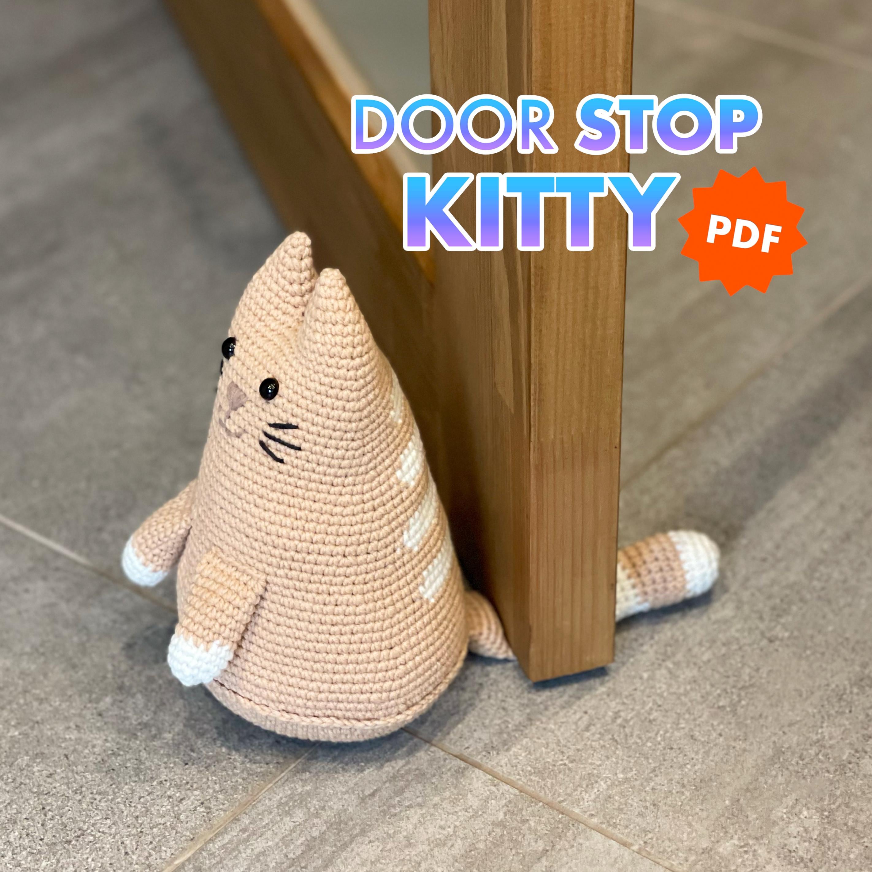 Crochet DOOR STOP, Kitty Door Stop, Crochet Cat, Door Stopper PDF Pattern, Easy Crochet Pattern
