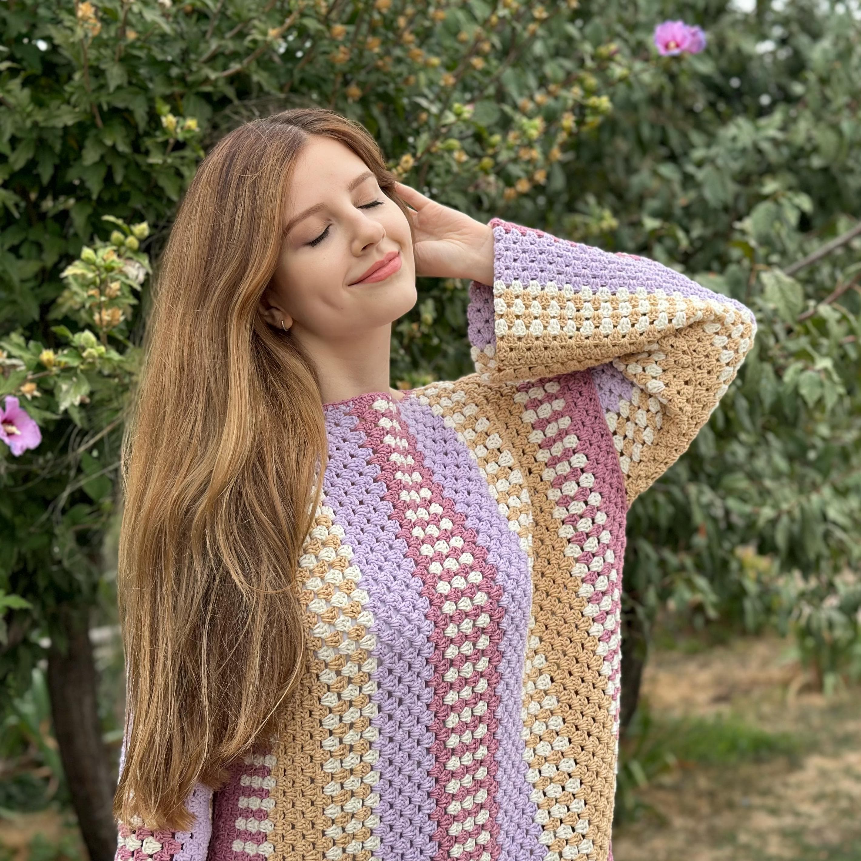 TAYLOR SWIFT DRESS, Crochet Dress Pattern, Easy Pattern Dress, X, M, L Sizes, Easy Autumn Crochet Dress