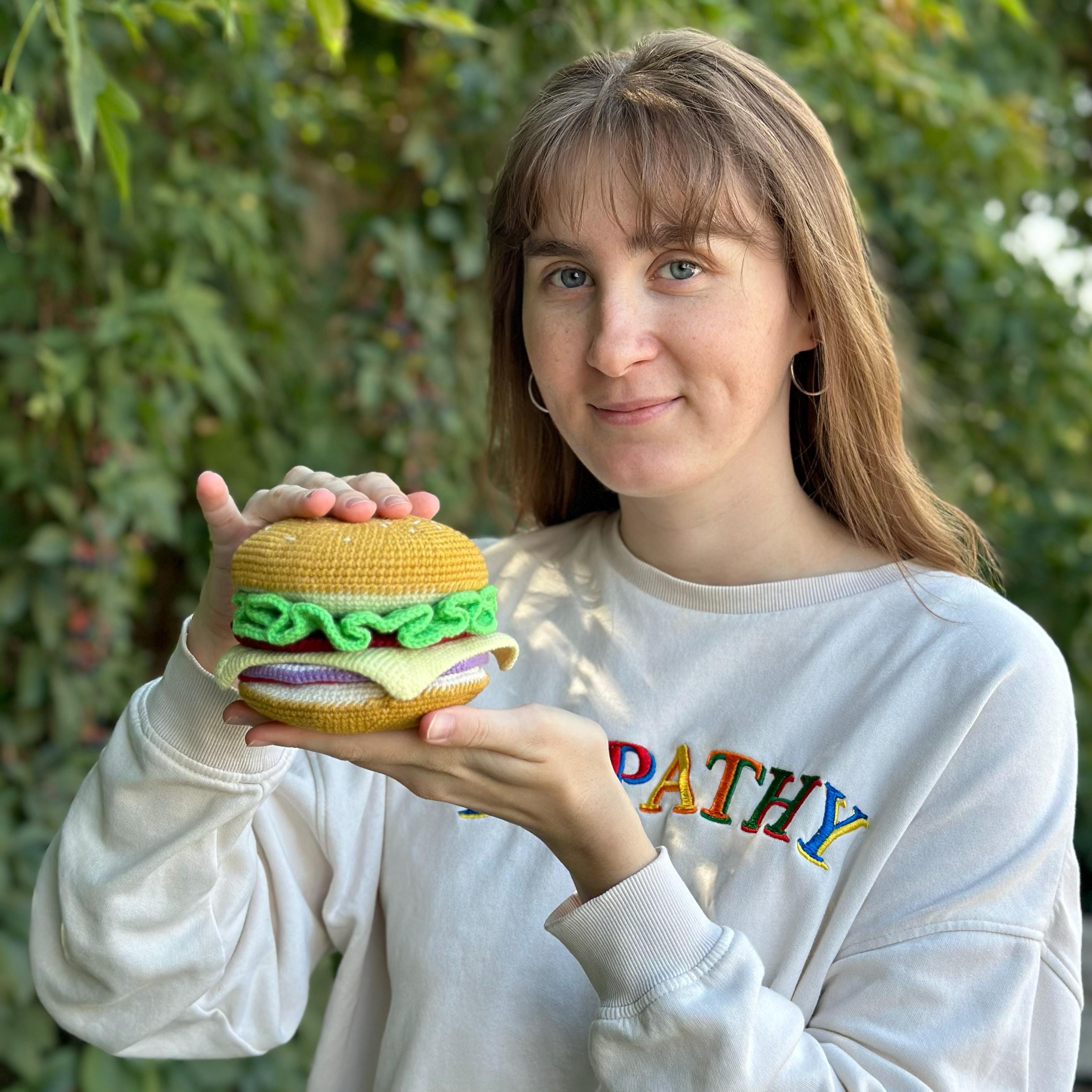 Crochet Burger Coasters, Burger Coaster Crochet Pattern, Seven Sizes Kitchen Coasters, Stacking Crochet Coastern Pattern, Instant Download