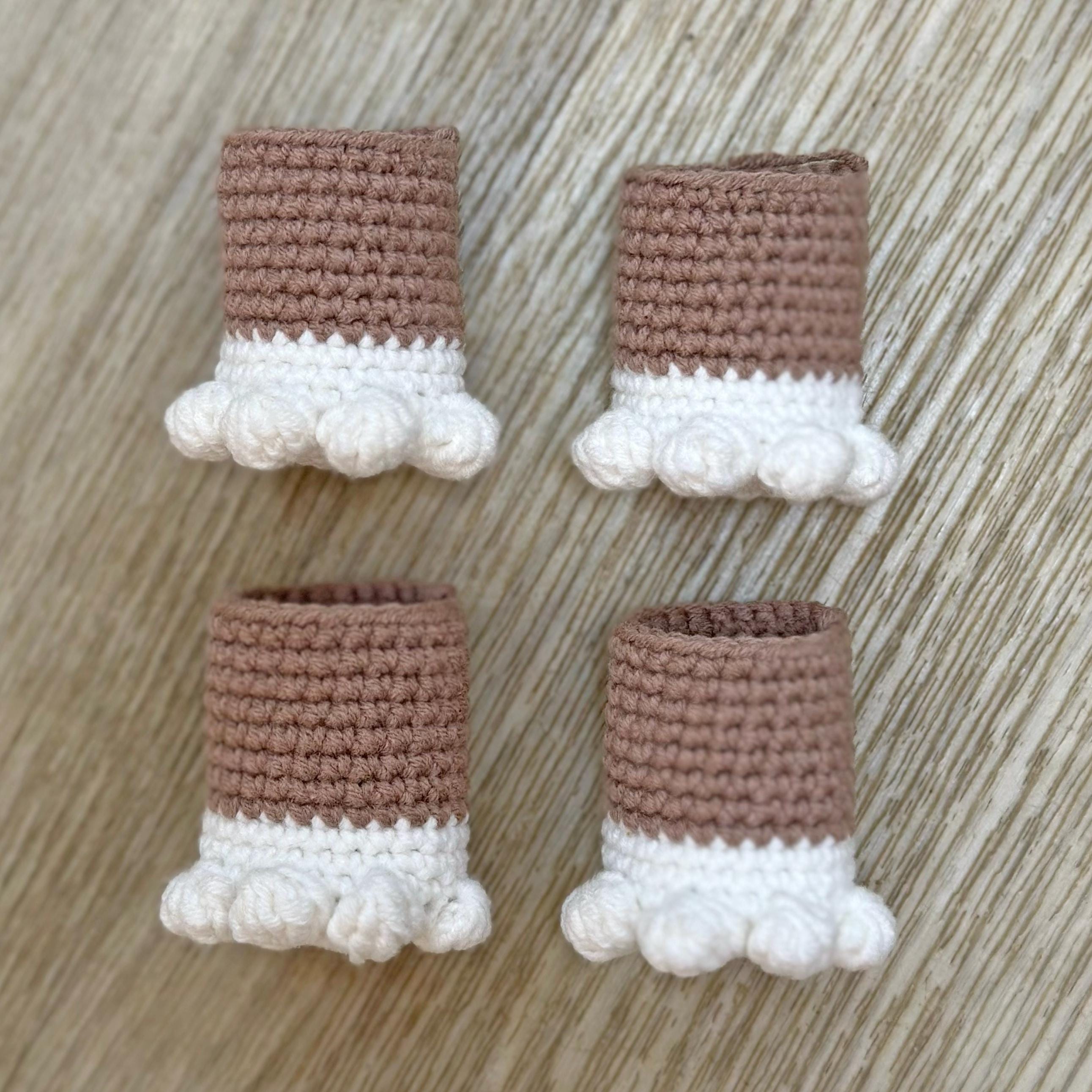 Cat Paw Chair Socks Crochet Pattern, Pdf Pattern, Chair Leg Covers, Easy Crochet, Chair Socks Crochet Pattern, Instant Download