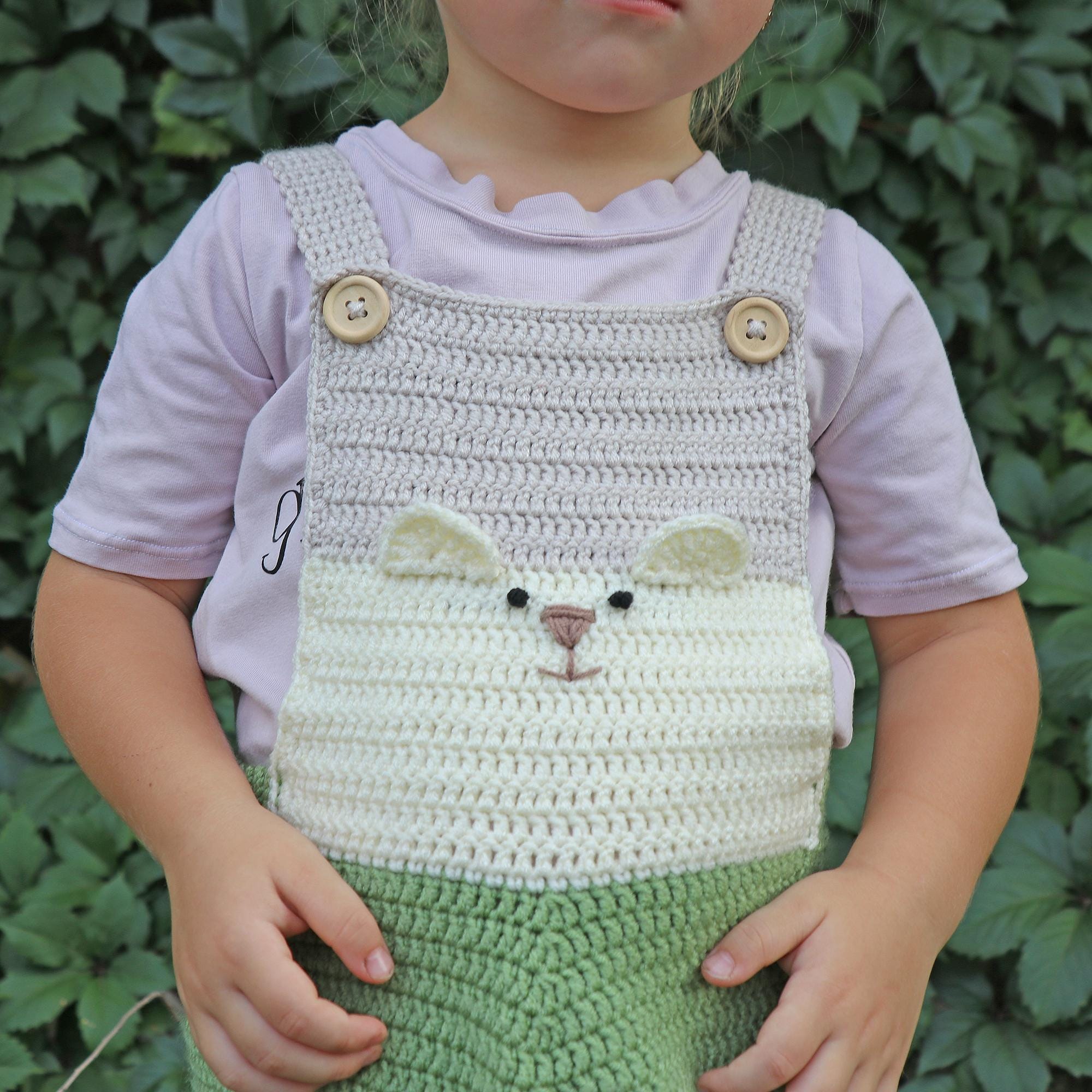 Crochet Pattern BABY ROMPER, Cute Baby Overall Pattern, Jumpsuit Pattern, Baby Shower Gift, Baby Onesie Crochet Pattern, Handmade Baby Suit