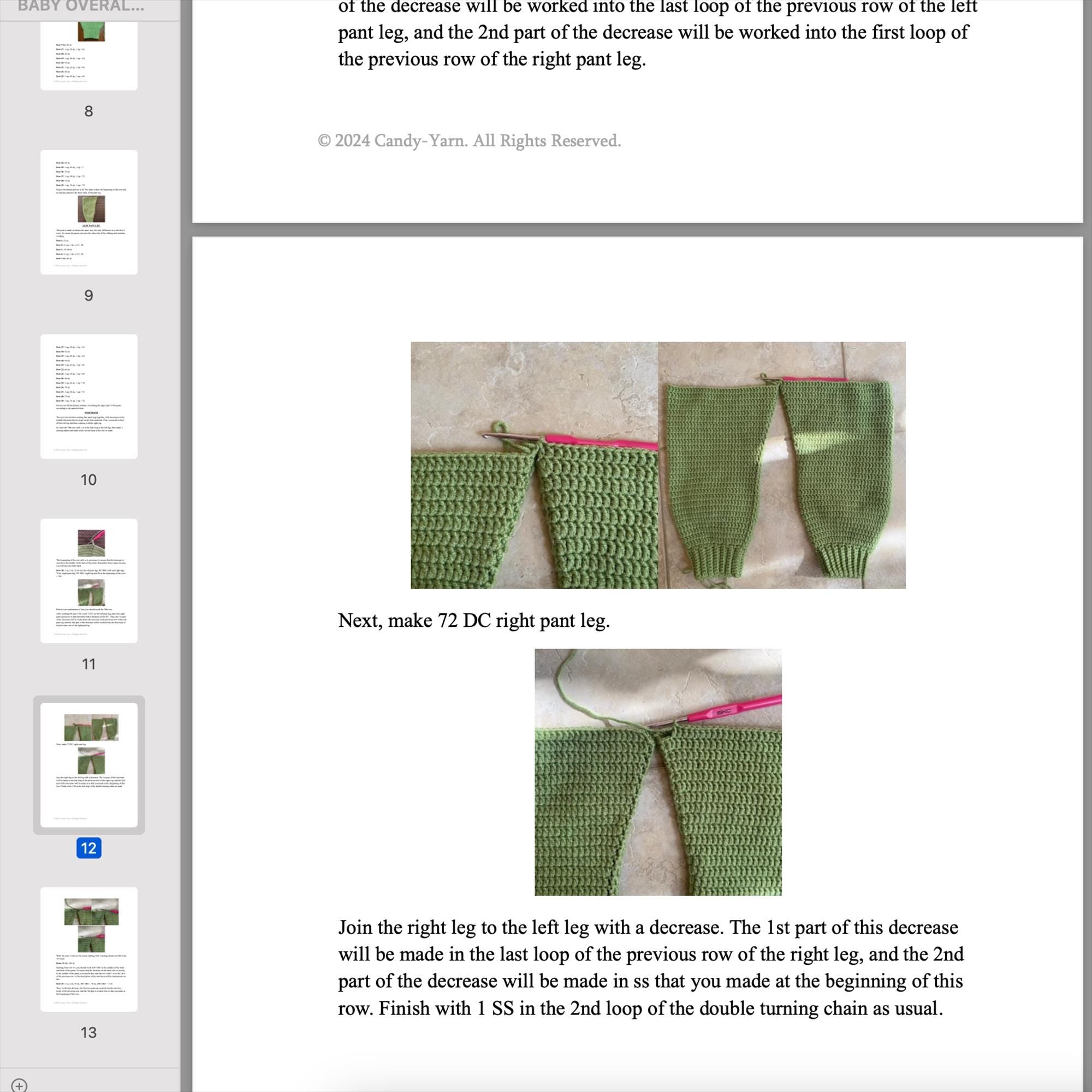 Crochet Pattern BABY ROMPER, Cute Baby Overall Pattern, Jumpsuit Pattern, Baby Shower Gift, Baby Onesie Crochet Pattern, Handmade Baby Suit