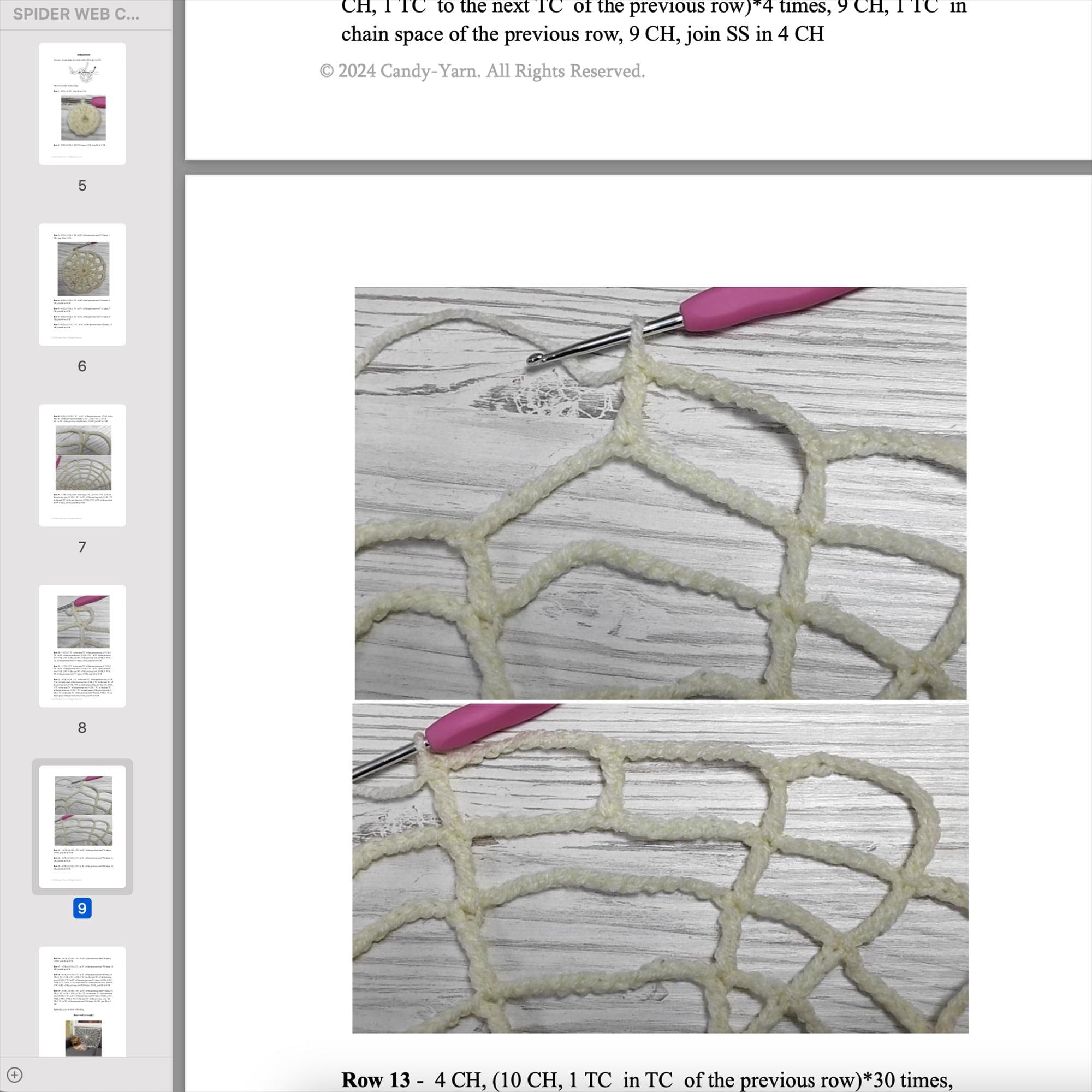 Halloween WEB CROCHET PATTERN, Halloween Home Decor Pdf Pattern, Spiderweb Crochet Pattern, Easy Crochet Pattern, Halloween Decor Beginner