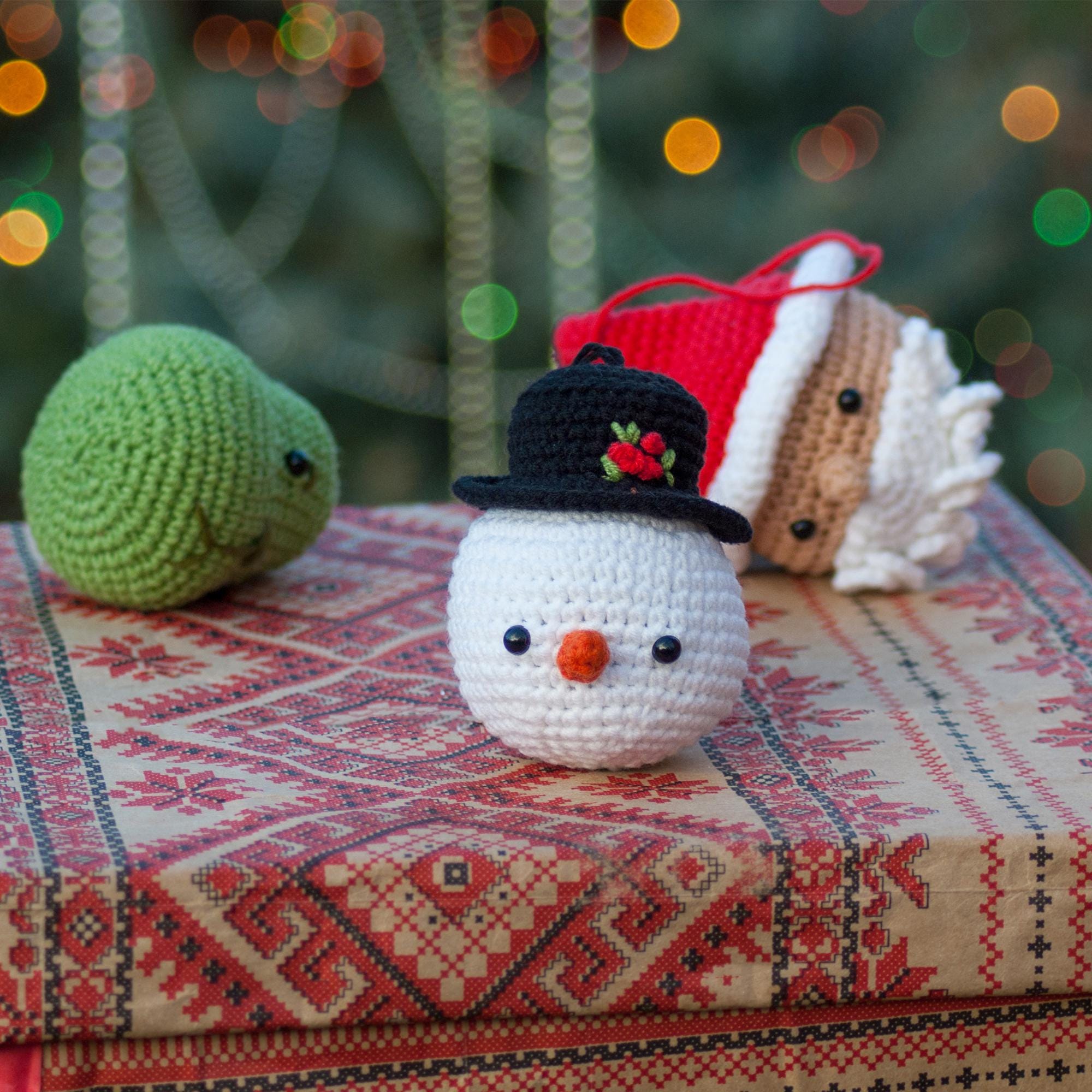 Crochet CHRISTMAS ORNAMENTS Pattern, PDF Christmas Decorations, Crochet Tutorial, Easy Holiday Home Decor