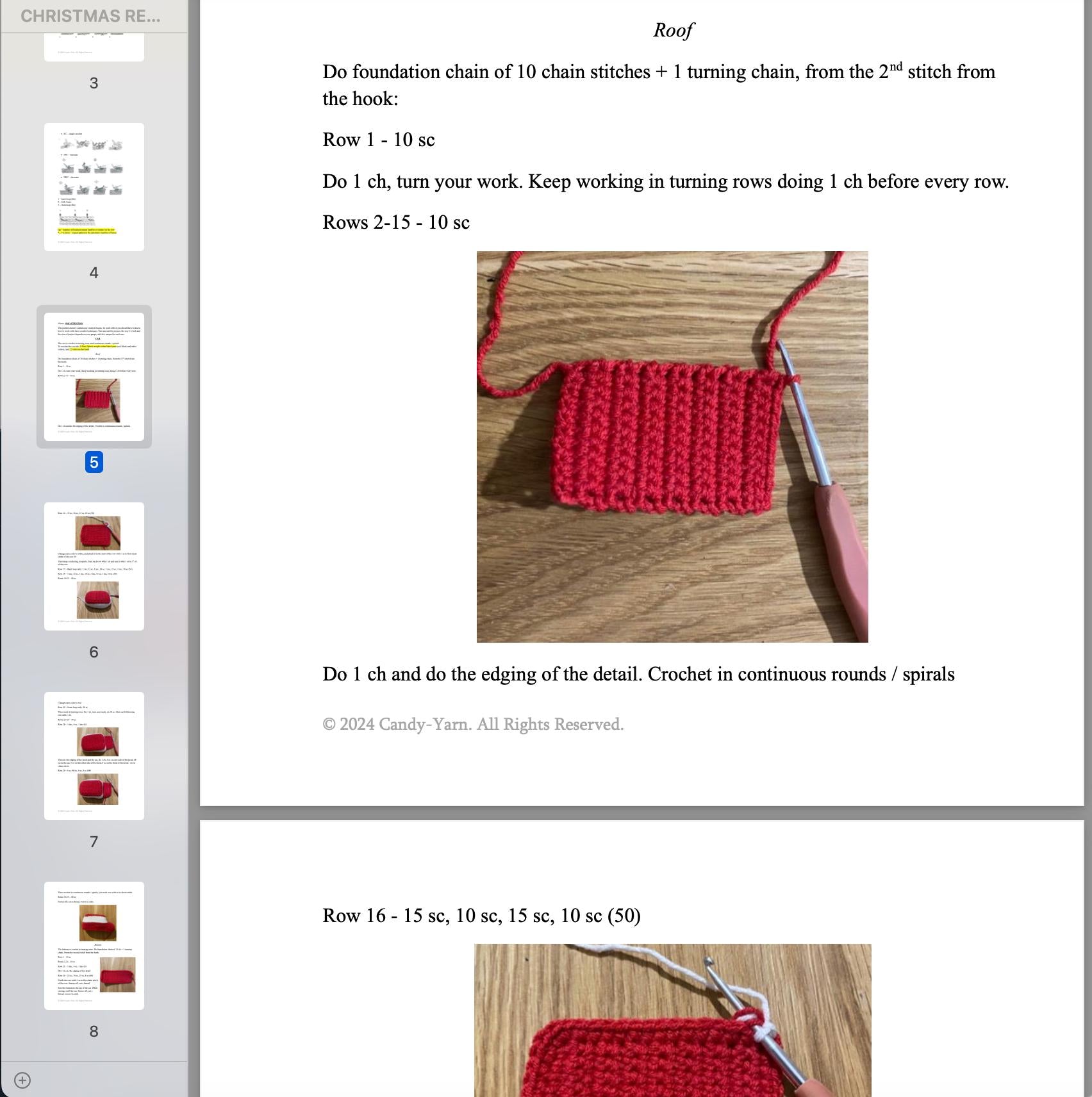 Christmas Red Car CROCHET PATTERN Xmas Tree Amigurumi, PDF Christmas Pattern, Home Decor Pattern, Holday Decoration Crochet Pattern